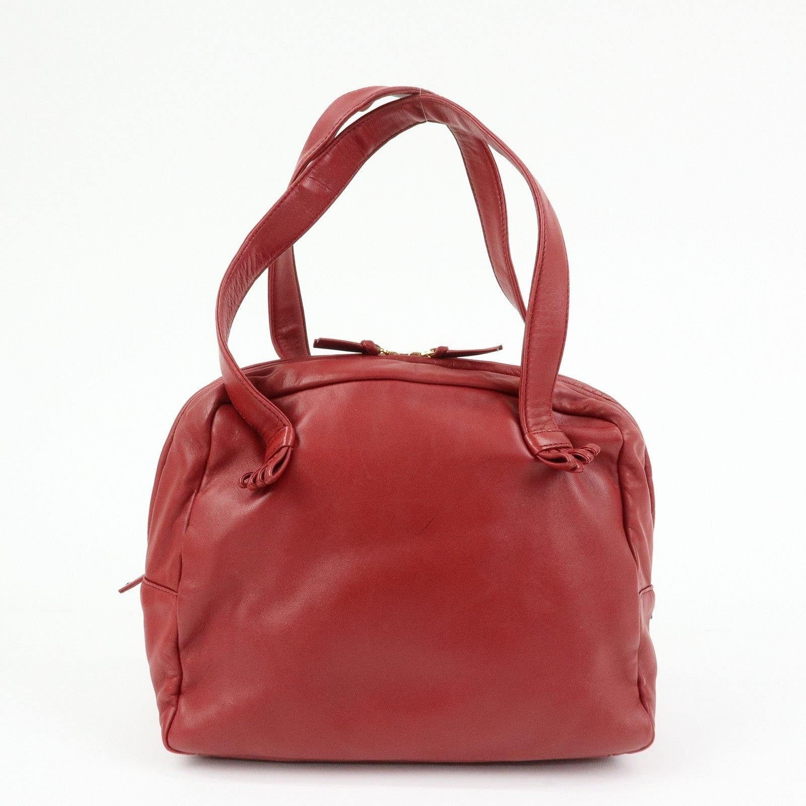 Loewe Loewe Anagram Nappa Leather Shoulder Bag Red Size ONE SIZE - 2 Thumbnail
