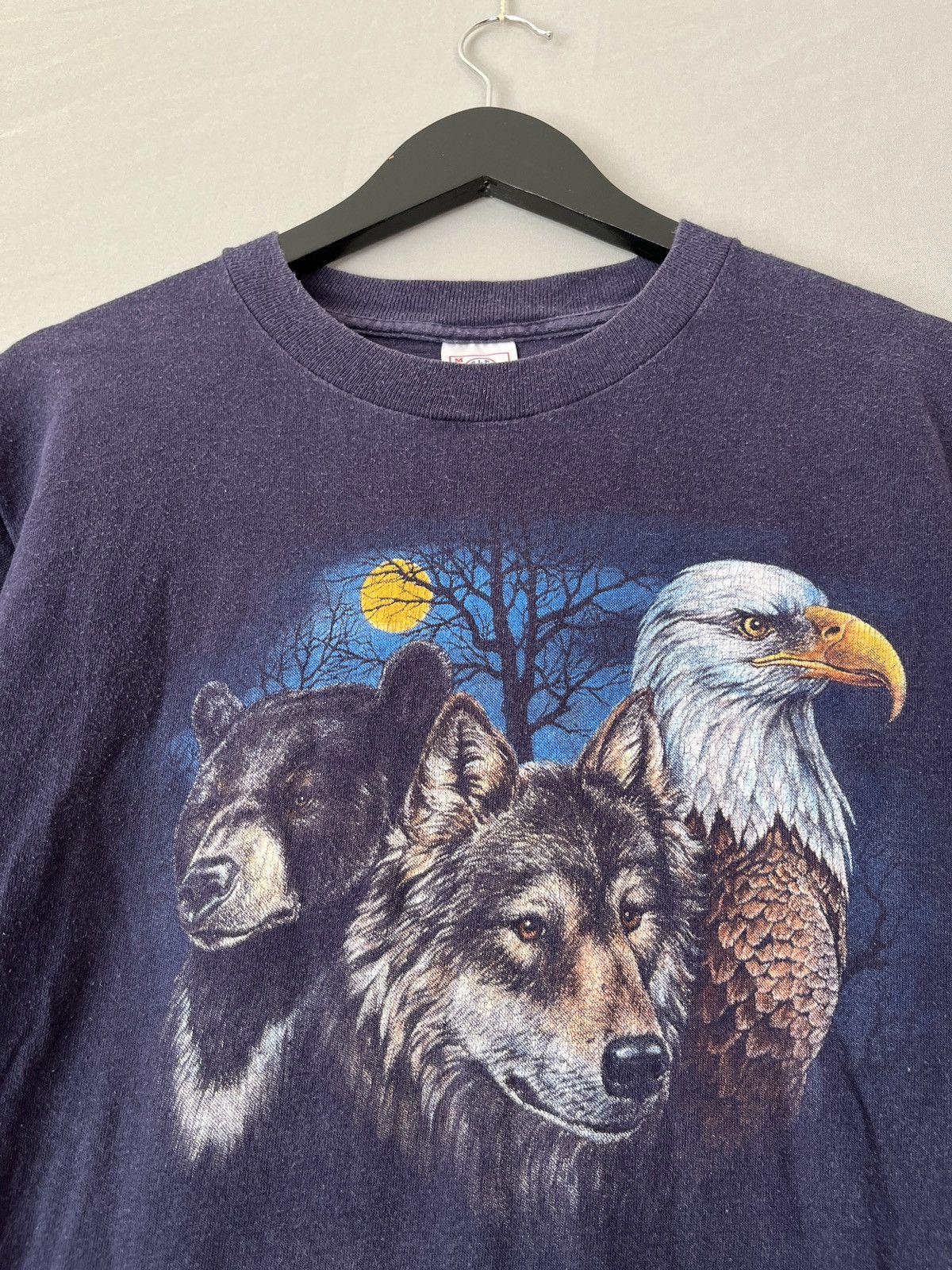 Vintage 1996 Vintage American Heritage Eagle Bear Wolf Single Stitch Size US M / EU 48-50 / 2 - 3 Thumbnail