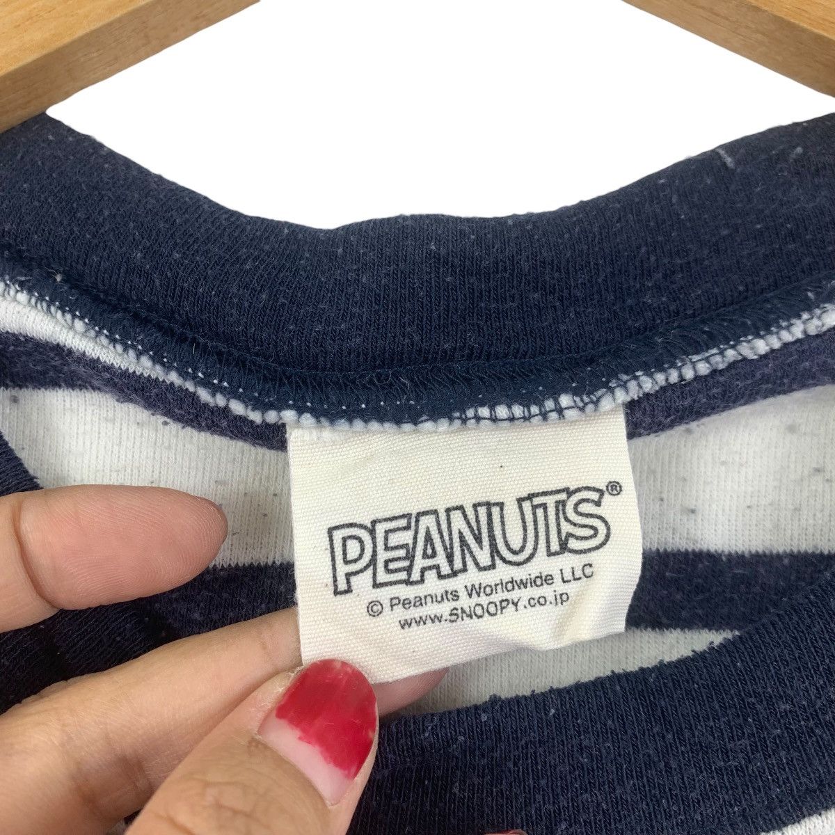 Peanuts Vintage SNOOPY PEANUTS Stripes Crewneck Pullover Sweatshirt Size US L / EU 52-54 / 3 - 4 Thumbnail