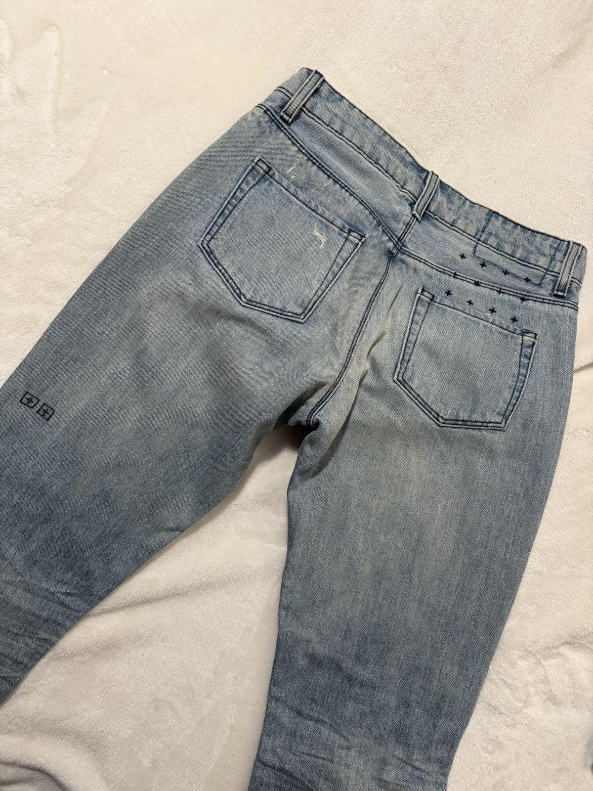 Ksubi Ksubi Chitch Distressed Denim Blue Jeans Slim Fit Mens 27x32 Size US 27 - 1 Thumbnail
