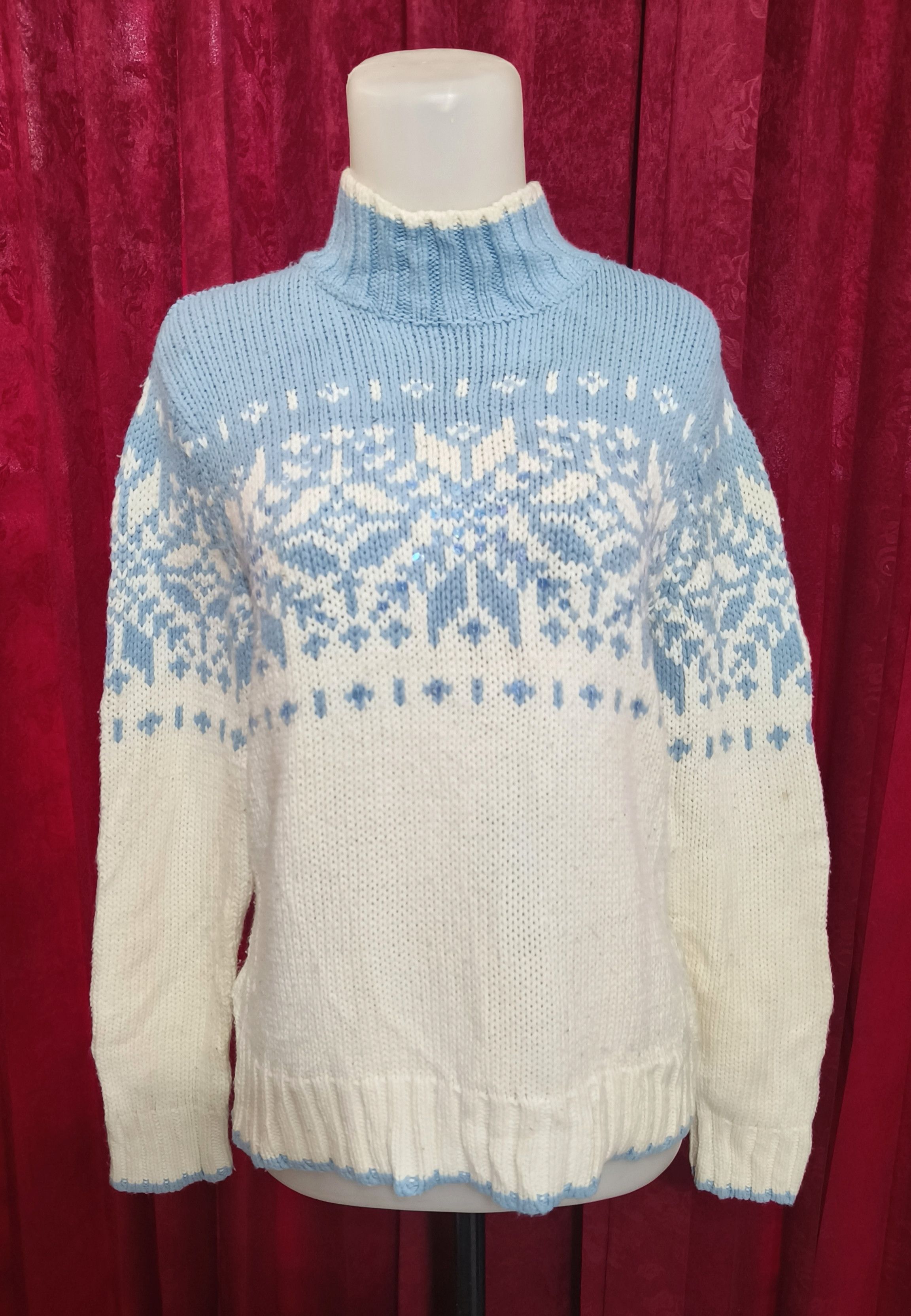 St. Johns Bay Vintage STJOHNSBAY Women's Ethnic Knit Acrylic Sweater Size M / US 6-8 / IT 42-44 - 8 Thumbnail