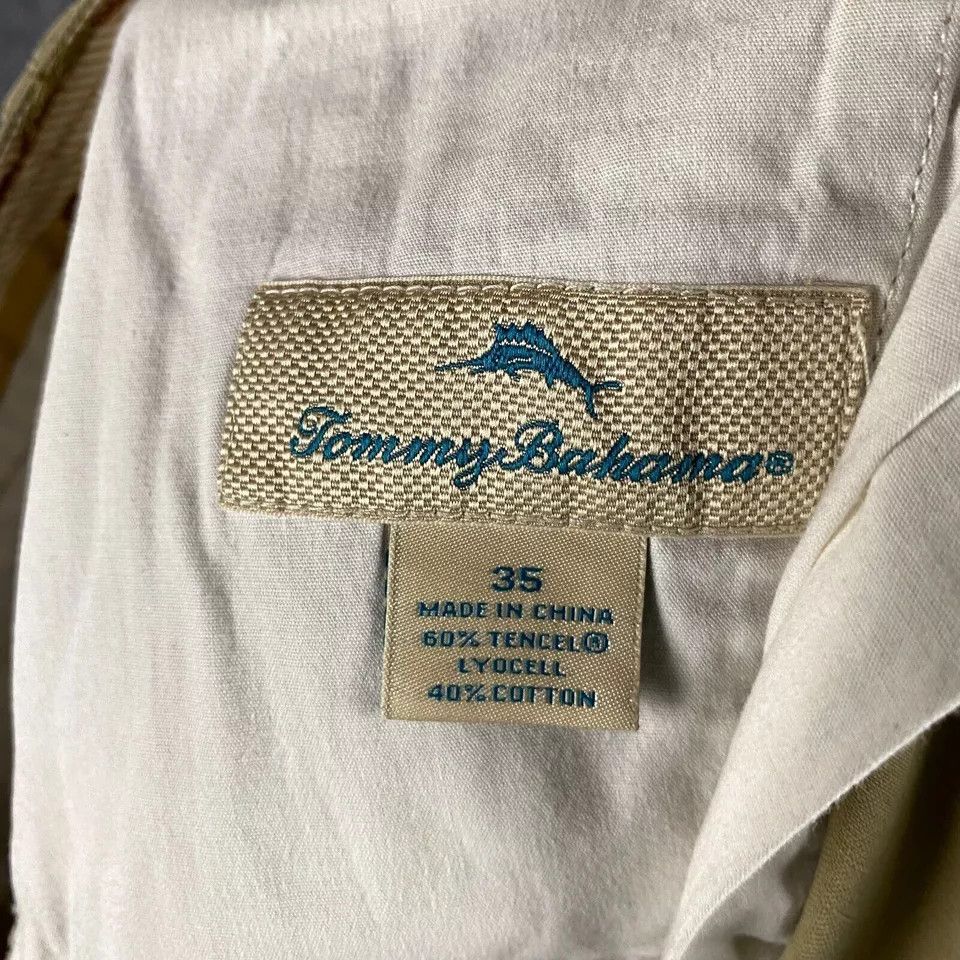 Tommy Bahama Tommy Bahama Shorts Men's 35 Tencel Lyocell Chino Beige Size US 35 - 5 Thumbnail