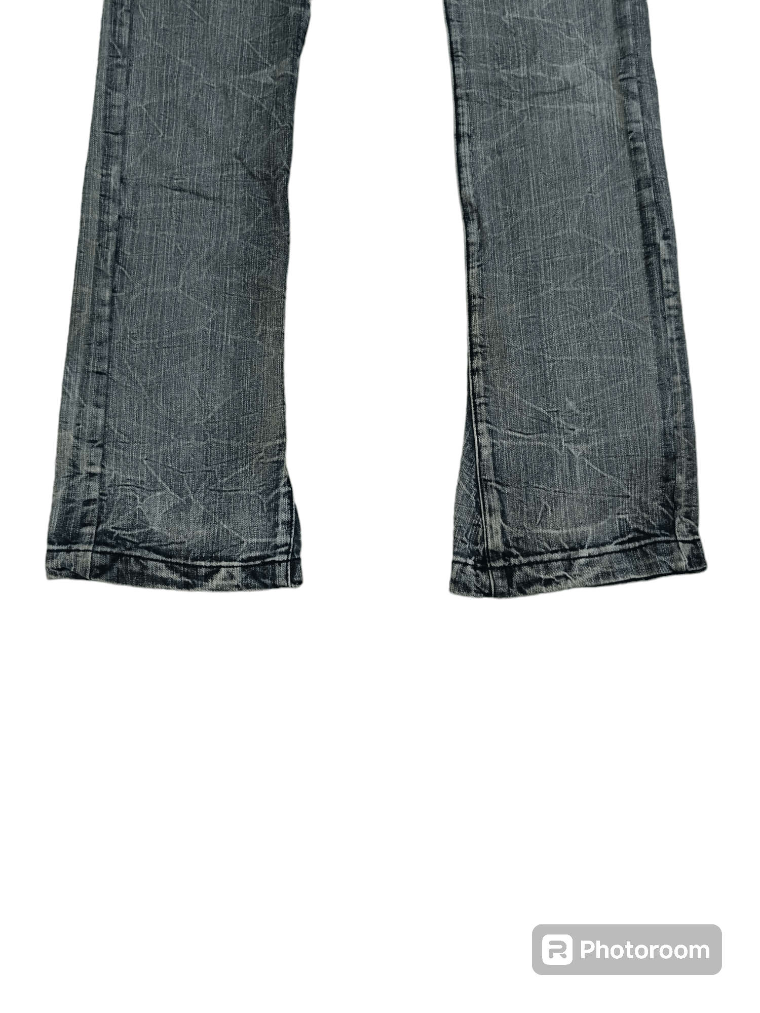 Japanese Brand FLARE SICK DAILY NEWS SKULL PATCHWORK DENIM PANTS Size US 29 - 5 Thumbnail