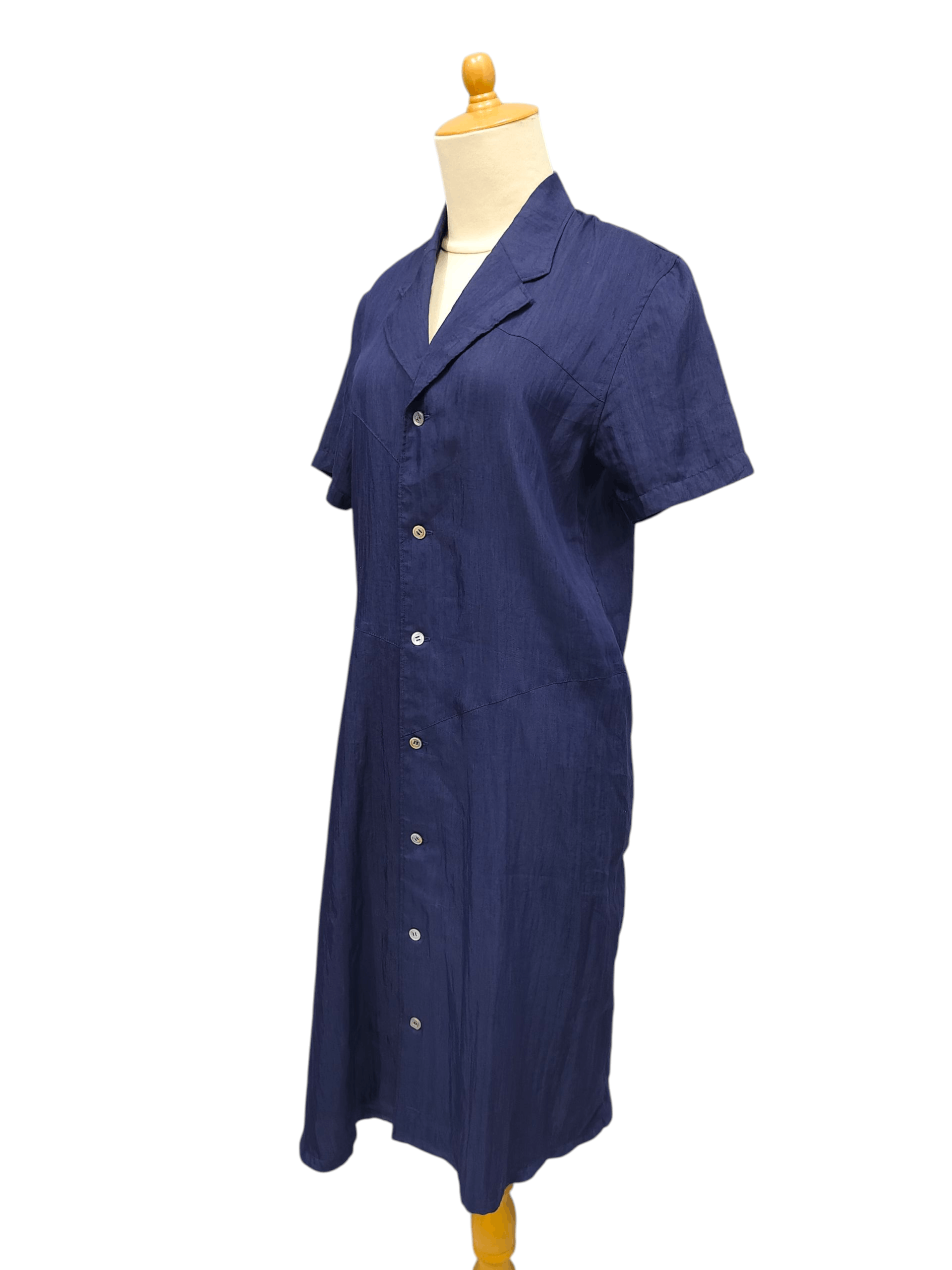 Tricot Comme des Garcons AD1992 Tricot CDG🔥Minimalist Asymmetric Panel Shirt Dress Size M / US 6-8 / IT 42-44 - 3 Thumbnail