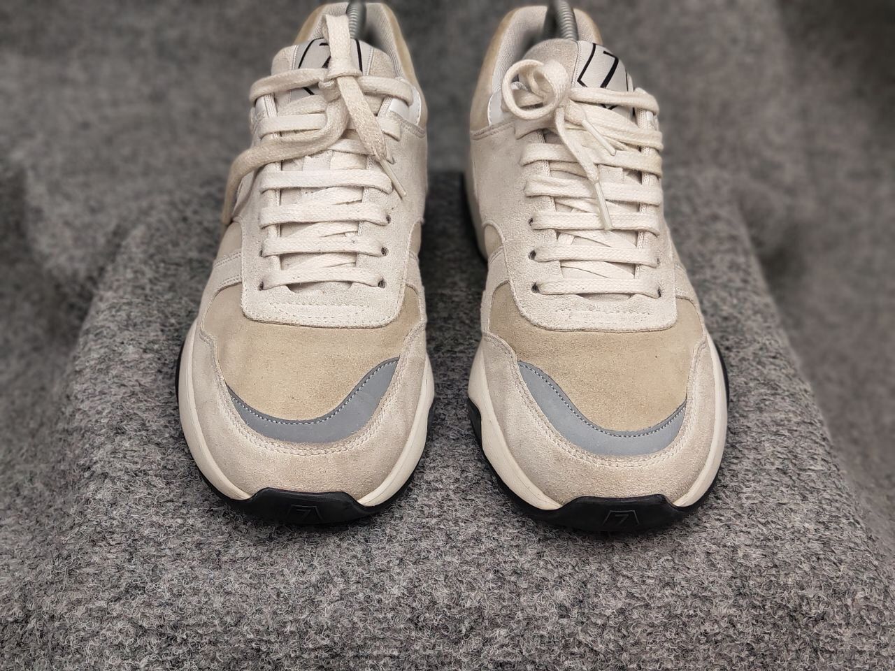 Z Zegna Z Zegna Design Suede Leather Beige low top Lace Up Sneakers Size US 9.5 / EU 42-43 - 9 Thumbnail