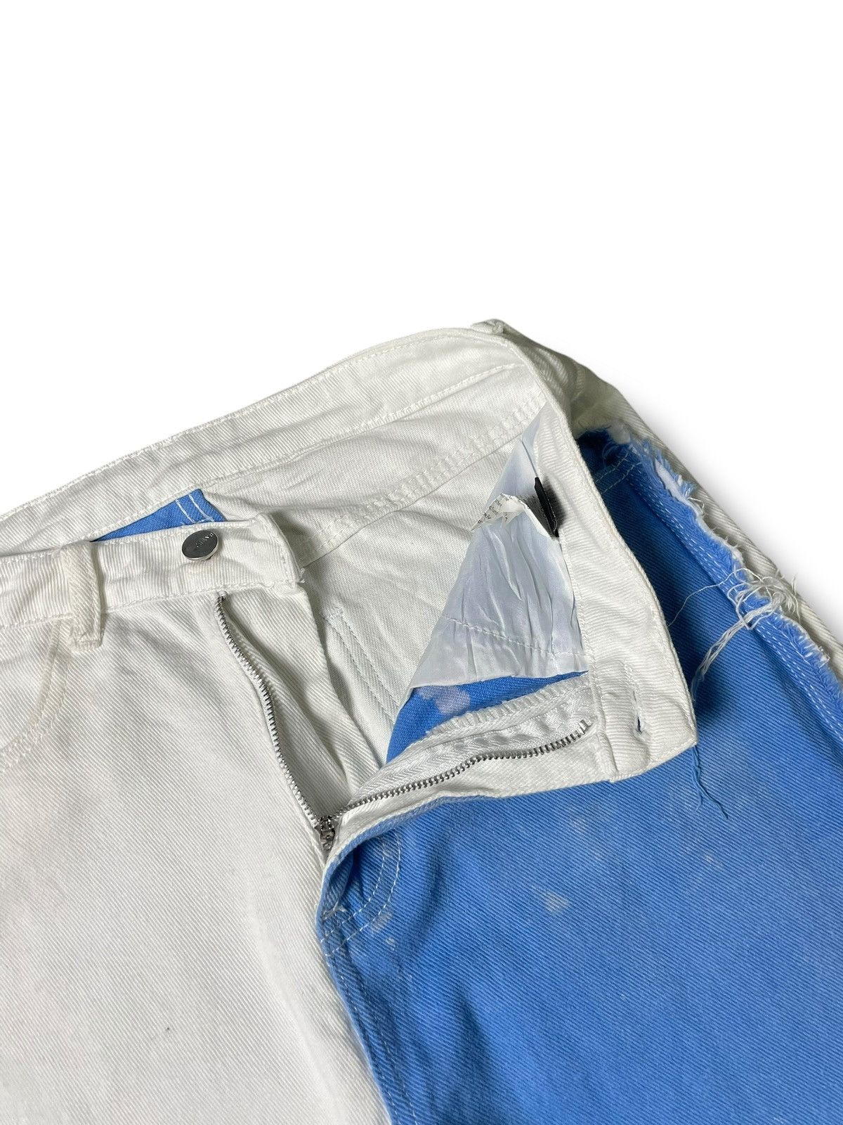 Designer × Shein SHEIN Brand Patchwork Straight Cut Jeans (87) Size US 27 - 6 Thumbnail