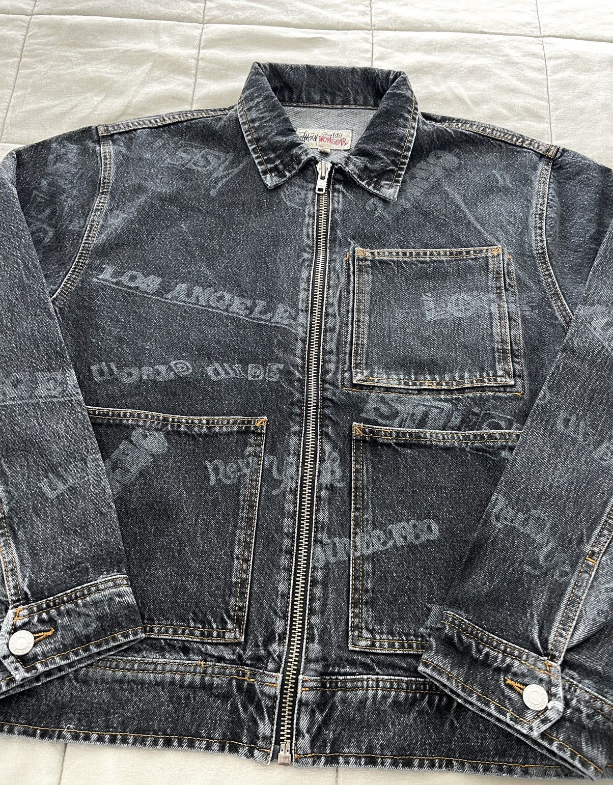 Stussy Rare Stussy x Lance Mountain Denim Work Jacket Small Size US S / EU 44-46 / 1 - 5 Thumbnail
