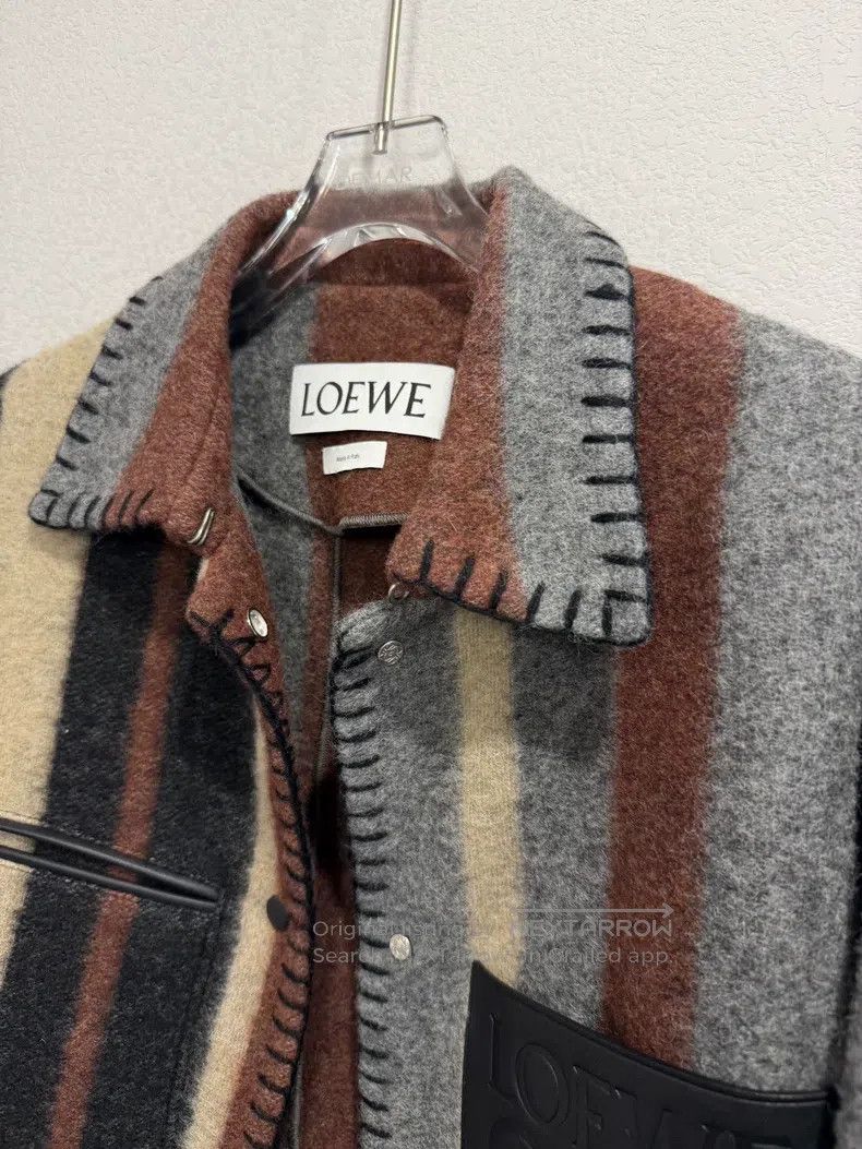 Loewe Loewe Striped wool coat Size XXS / US 00 / IT 34 - 2 Thumbnail