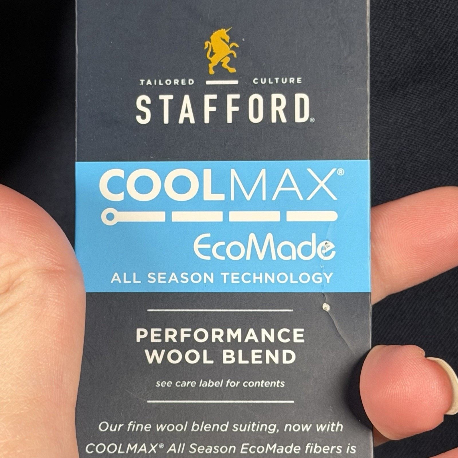 Stafford Stafford CoolMax Blazer Mens 48 Reg Sport Coat Classic Fit Size 48R - 3 Thumbnail