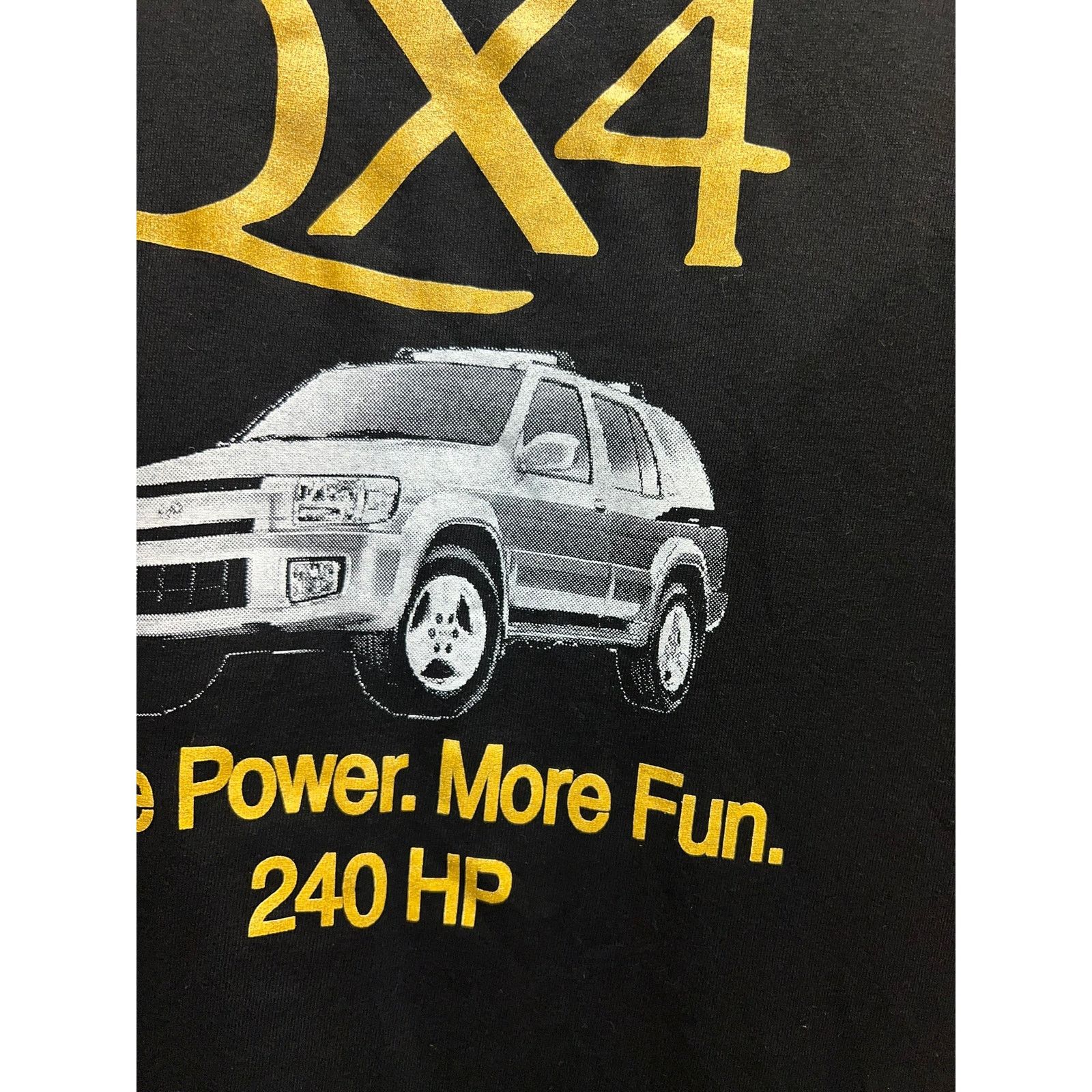 Hanes Vintage Infiniti Shirt QX4 More Power More Fun 240 HP Tee XL Size US XL / EU 56 / 4 - 8 Thumbnail