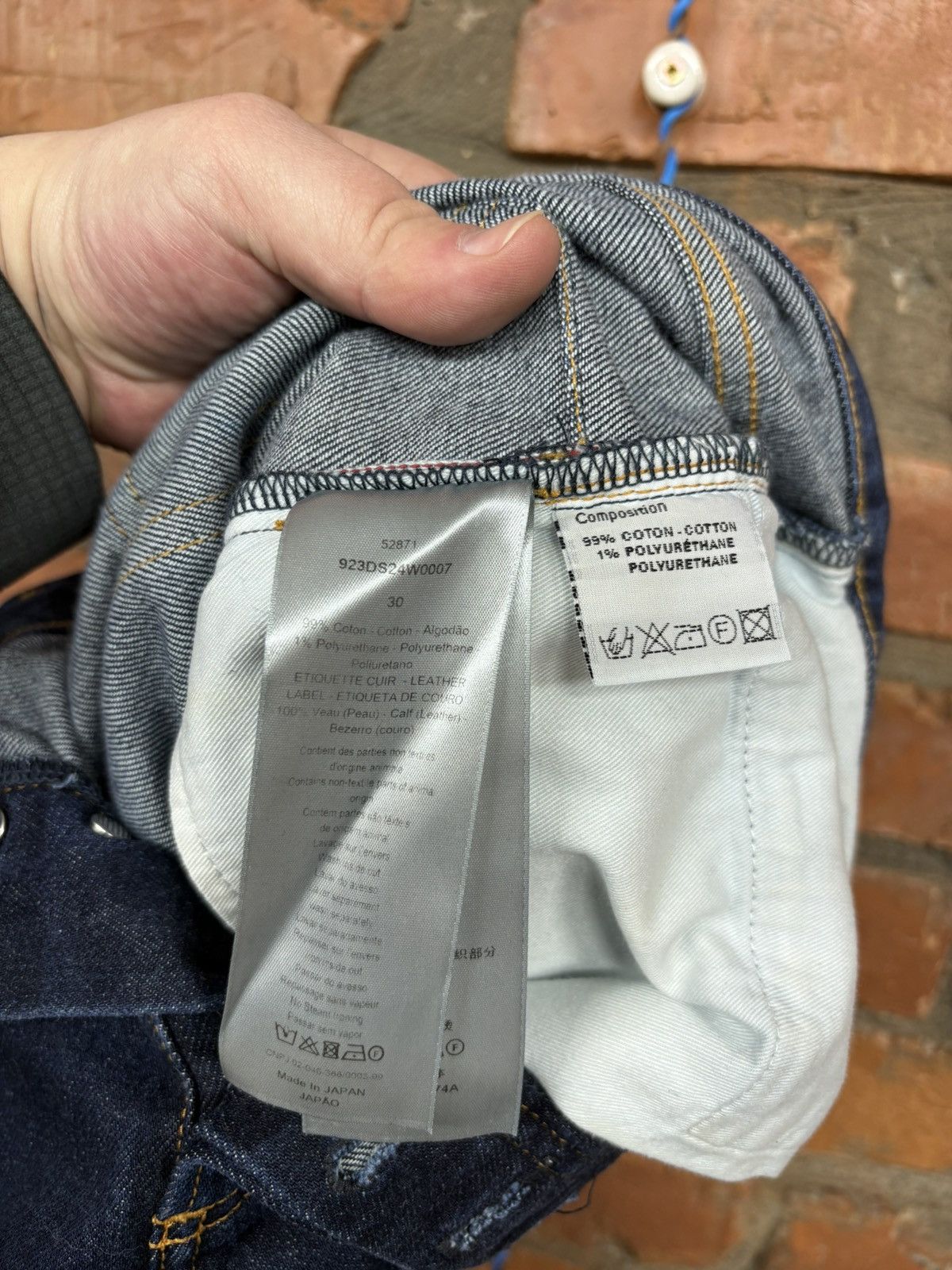 Dior Dior Homme Selvedge Blue Denim Slim Pants Made in Japan sz30 Size US 30 / EU 46 - 16 Thumbnail