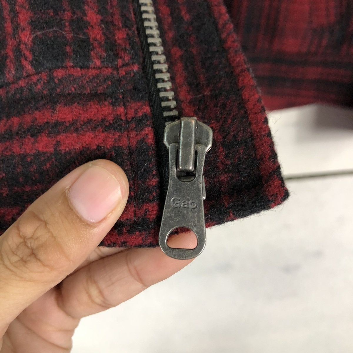 Japanese Brand 🔥VINTAGE BIKER WOOL JACKET GAP TARTAN DESIGN ISSEY MIYAKE Size US M / EU 48-50 / 2 - 19 Thumbnail