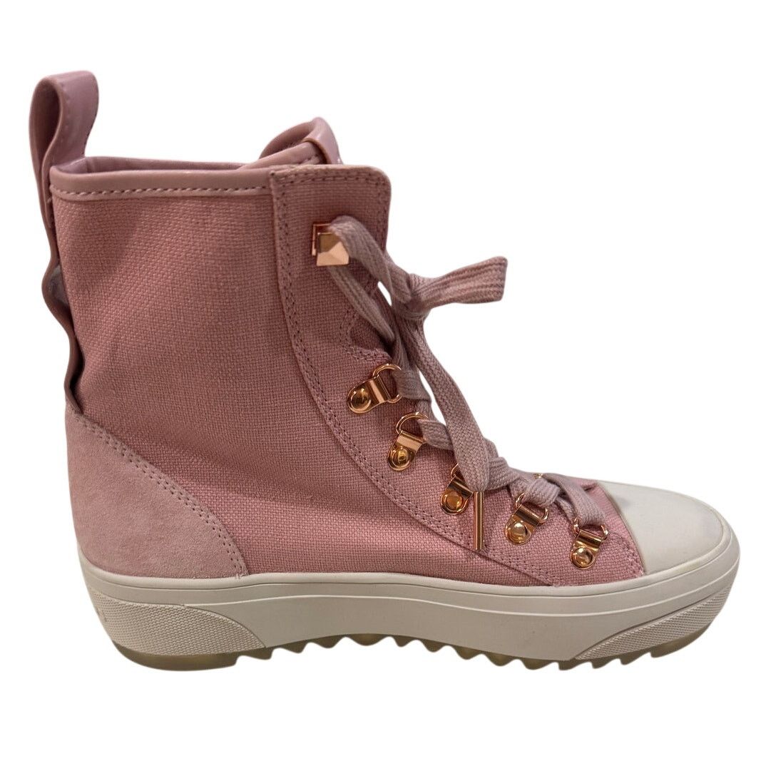 Michael Kors *DS25 MICHAEL KORS Women's High Top Sneakers Pink Size 6 Size US 6 / IT 36 - 2 Thumbnail