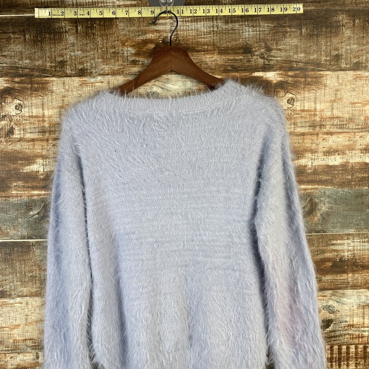 Homespun Knitwear DL Khalita Blue shaggy fur Mohair Knitwear #C1077 Size M / US 6-8 / IT 42-44 - 13 Thumbnail