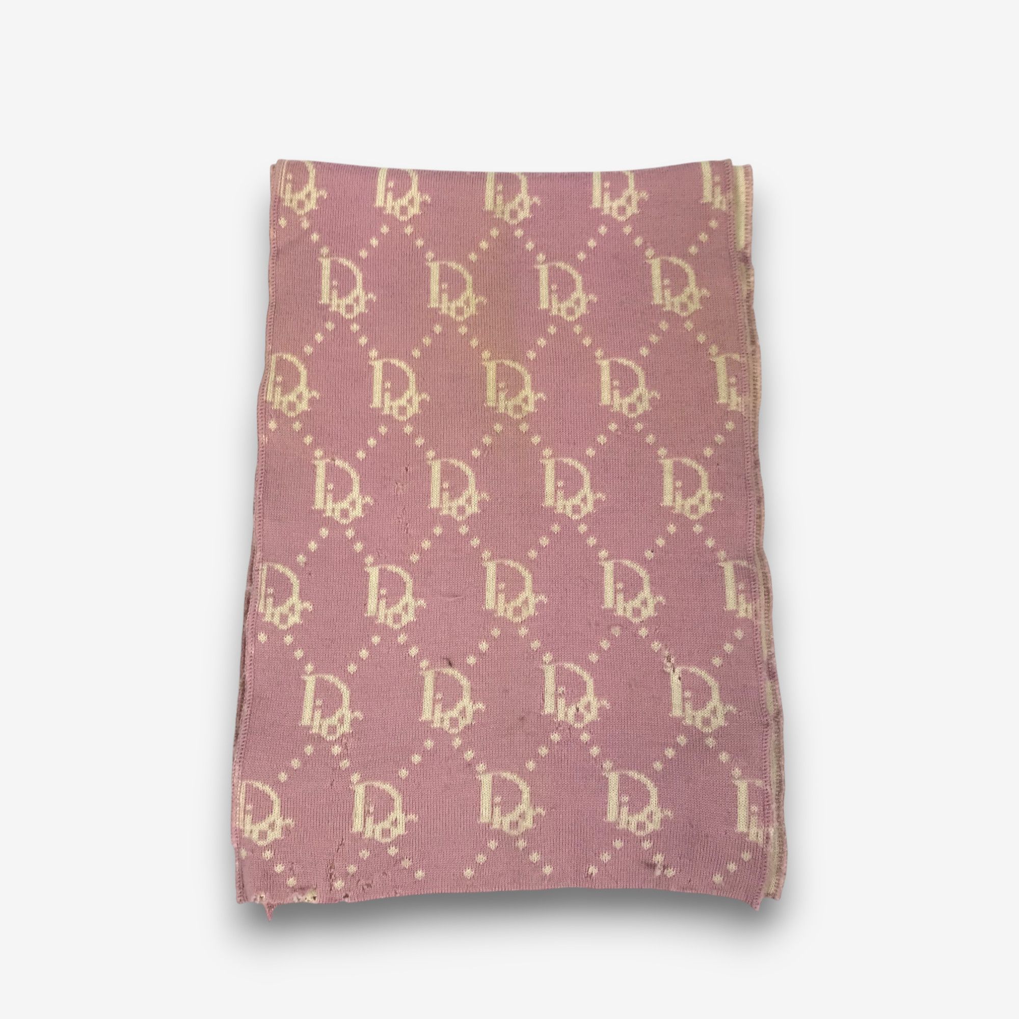 Christian Dior Monsieur Vintage Christian Dior Scarf Knit Monogram Wool Scarves Size ONE SIZE - 2 Thumbnail