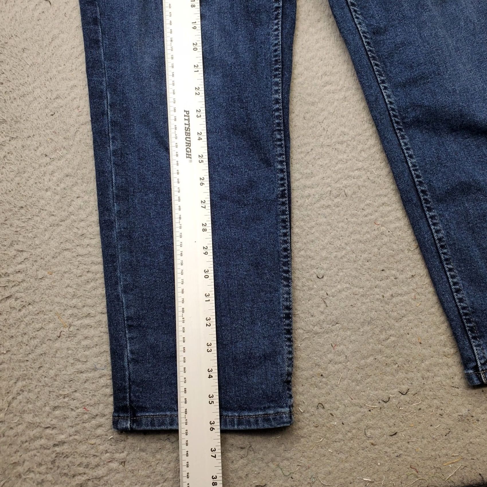 Calvin Klein Calvin Klein Jeans Womens Blue Denim Straight Fit Medium Wash 32x26 5-Pocket Zip Button Inseam 26" Waist 33" Regular Size 24" / US 00 / IT 34 - 3 Thumbnail