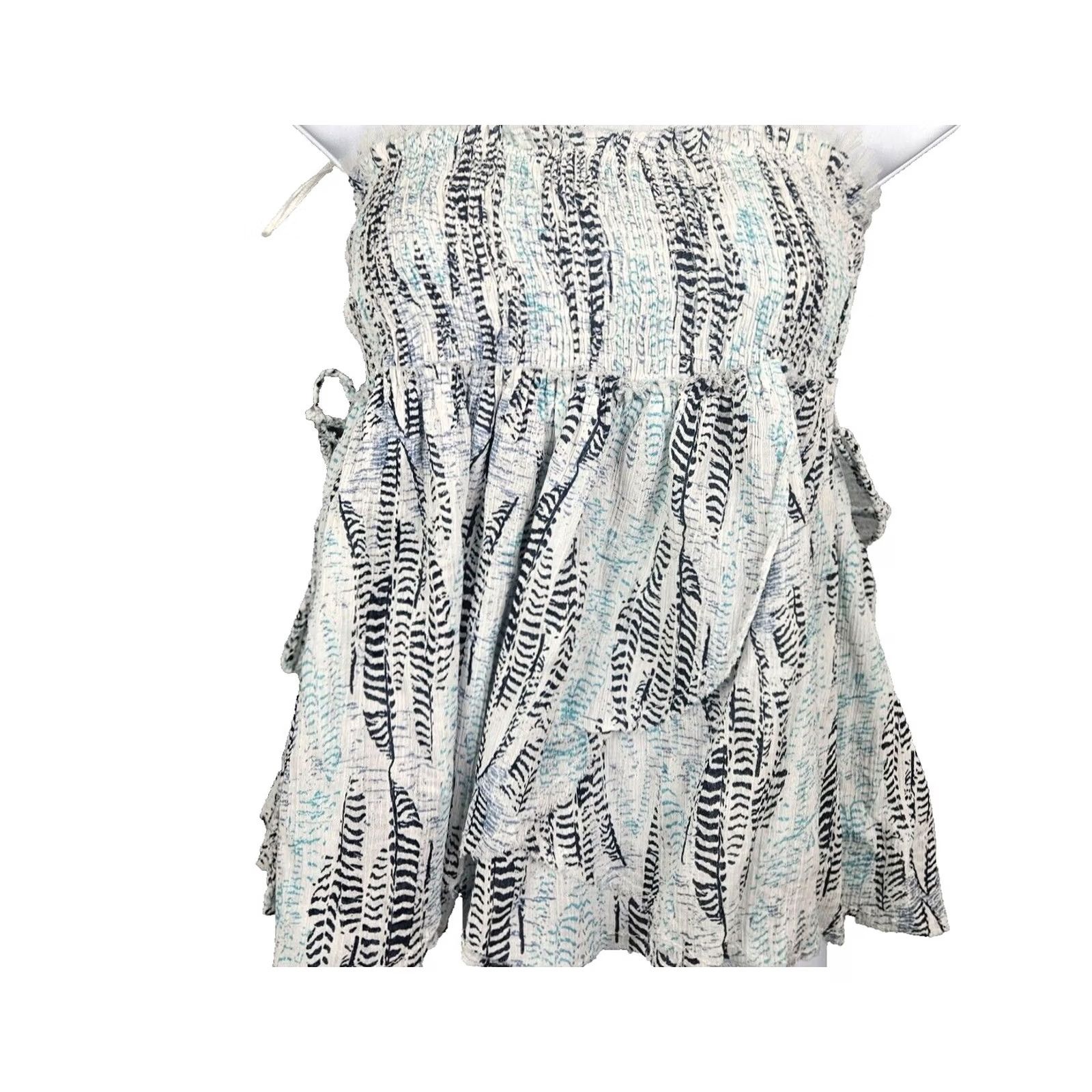 Zadig & Voltaire ZADIG & VOLTAIRE Skirt Womens Mini Cotton Pull On Size 36 Multicolor Blue White Fast Shipping Size 25" / US 0 / IT 36 - 2 Thumbnail