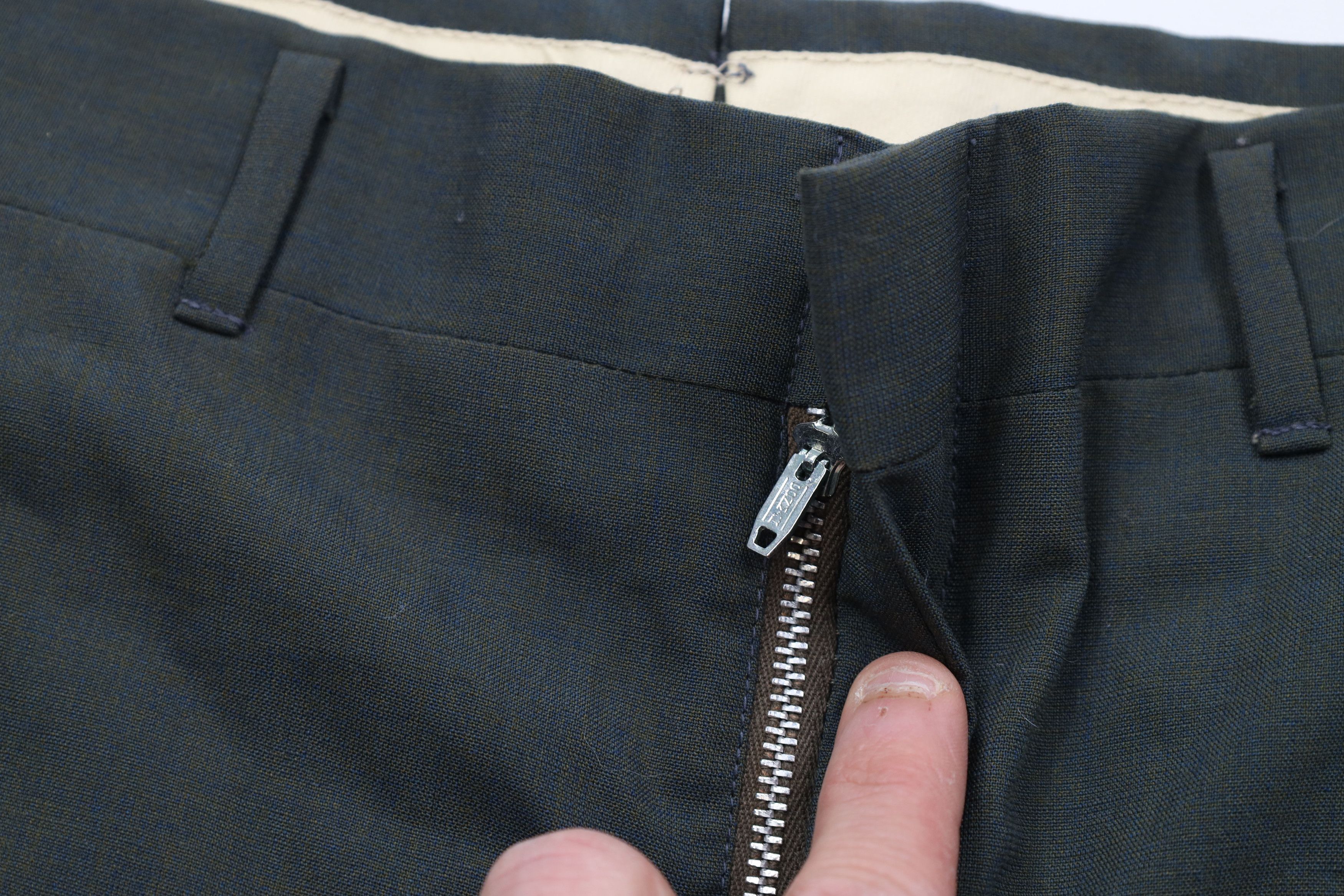 Vintage Deadstock Vintage 50s Rockabilly Knit Chino Pants Ivy USA Size US 30 / EU 46 - 7 Thumbnail