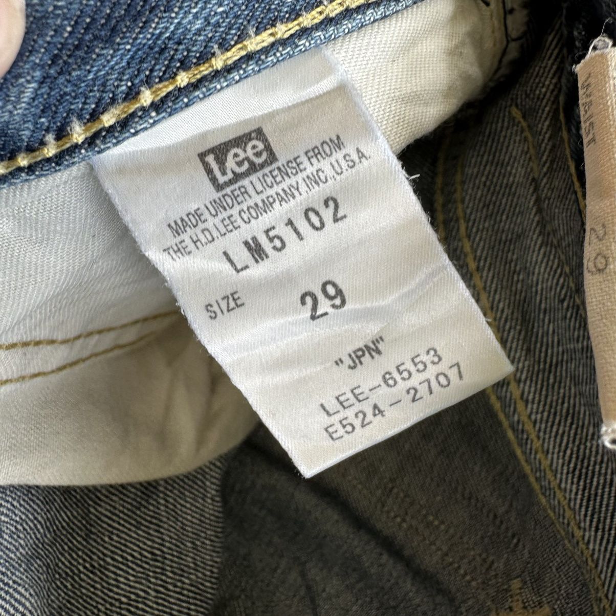 Japanese Brand Vintage LEE Rider FLARE Bootcut Distressed Denim Jean Pant Size US 29 - 8 Thumbnail