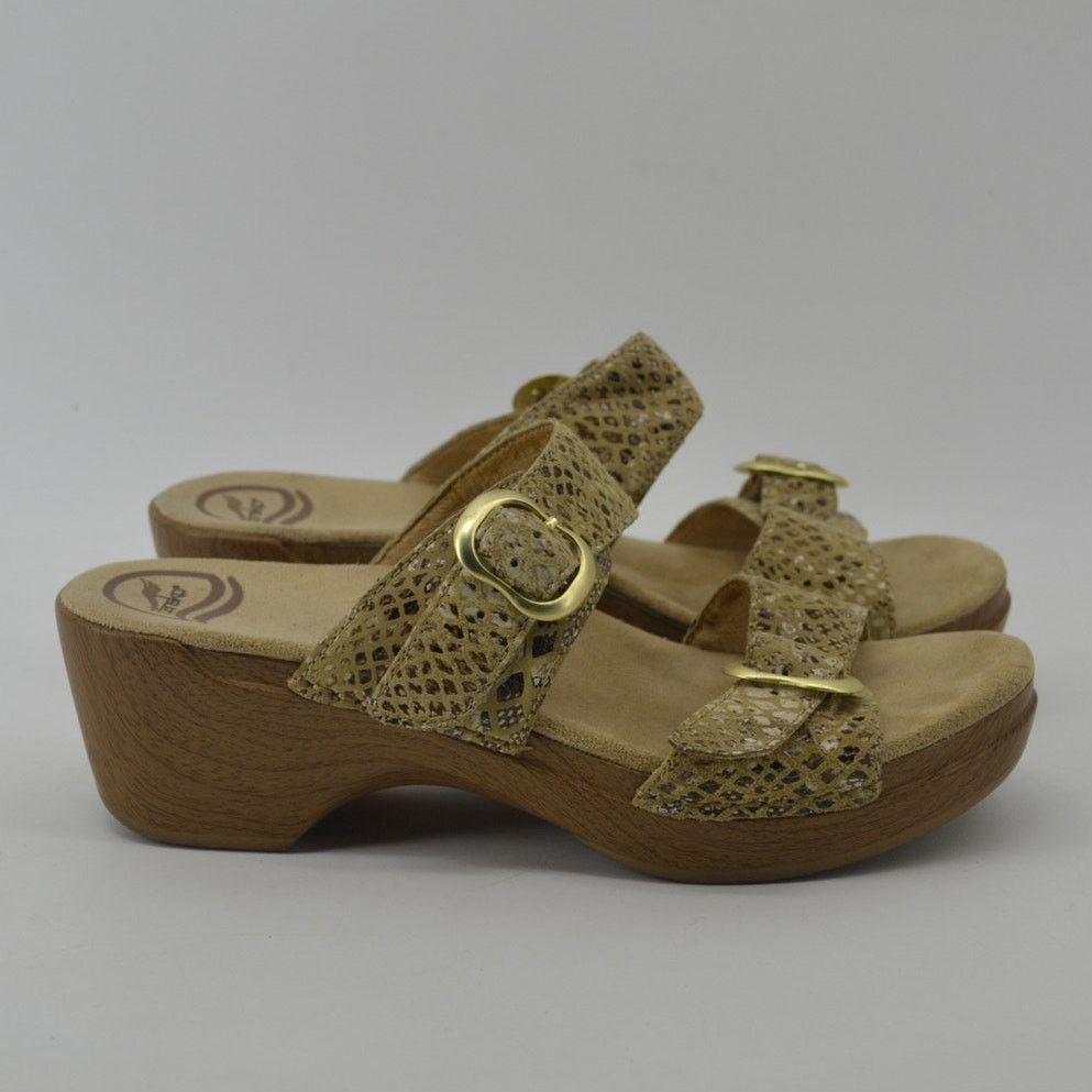 Dansko Dansko Sophie Snake Print Sandals Size 38 Sz 7.5 - 8 Chunky Size US 7.5 / IT 37.5 - 6 Thumbnail
