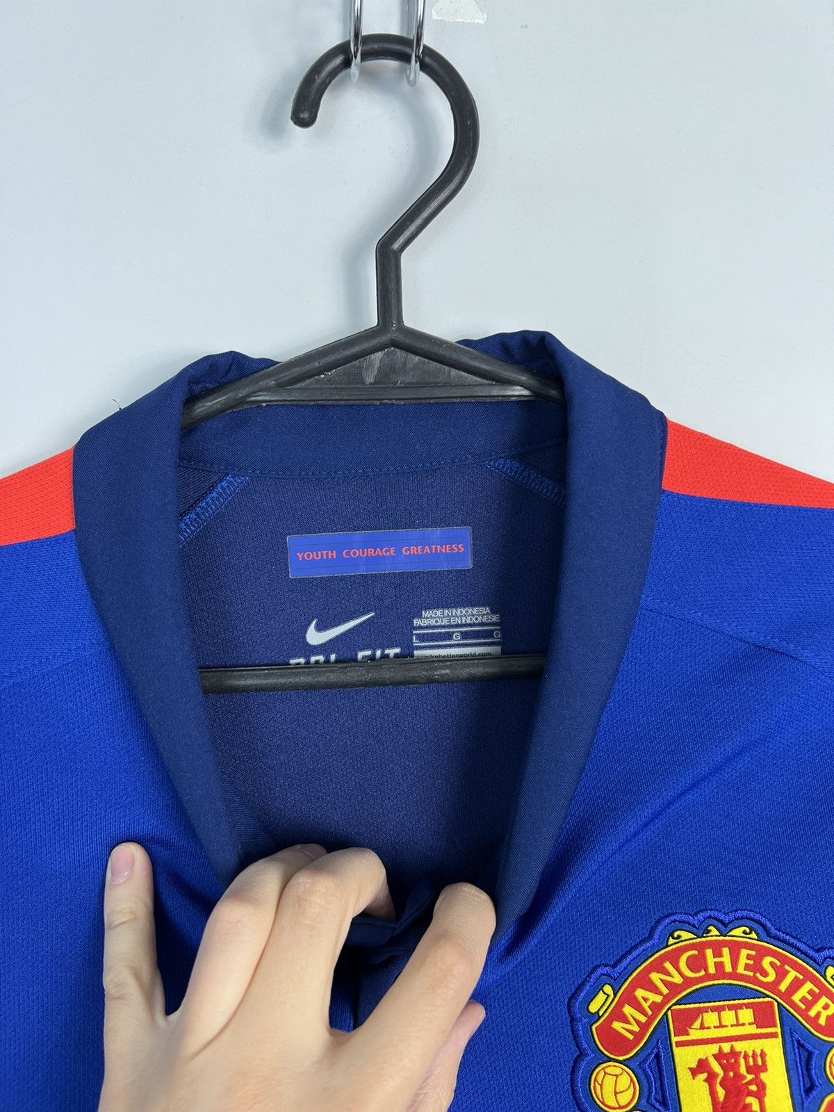 Nike Nike Manchester United 2014/2015 Soccer Jersey Blue Size US L / EU 52-54 / 3 - 3 Thumbnail