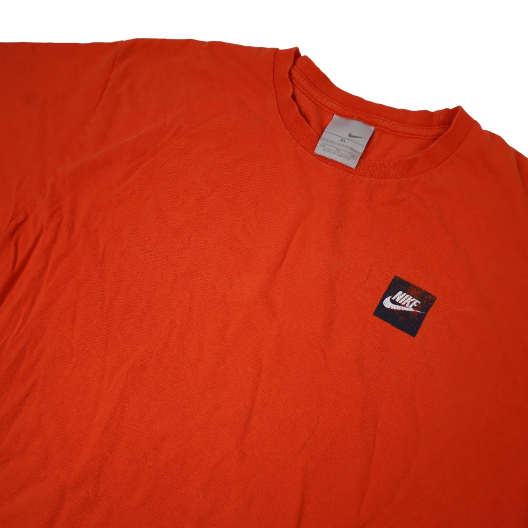 Nike VINTAGE Nike "Original, Not Copied" XL T-Shirt Mens Orange Graphic OLDER 90s? Size US XL / EU 56 / 4 - 3 Thumbnail