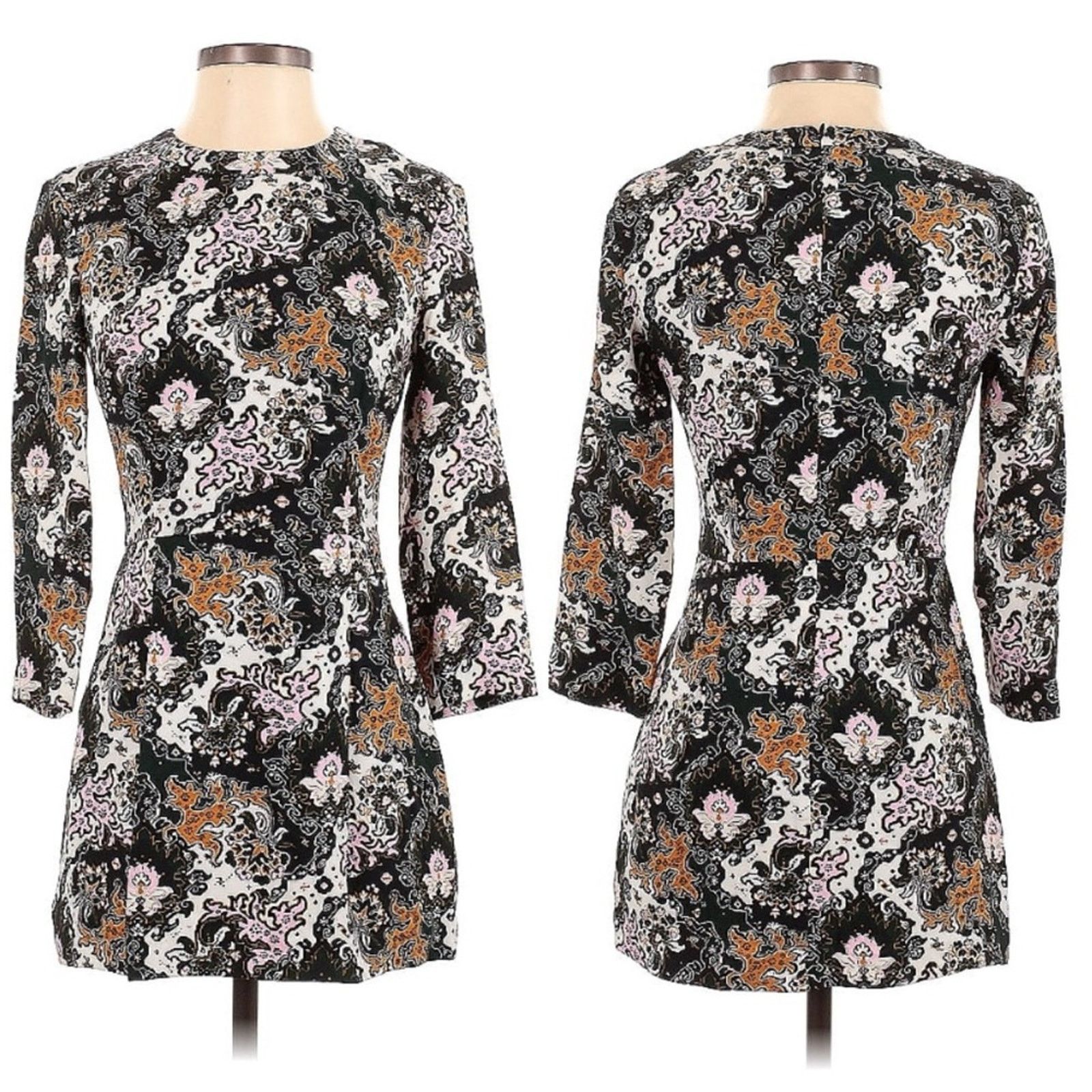A.L.C. REVOLVE A.L.C. $695 Tordi Print 100% Silk Dress Size 2 EUC Size XS / US 0-2 / IT 36-38 - 1 Thumbnail