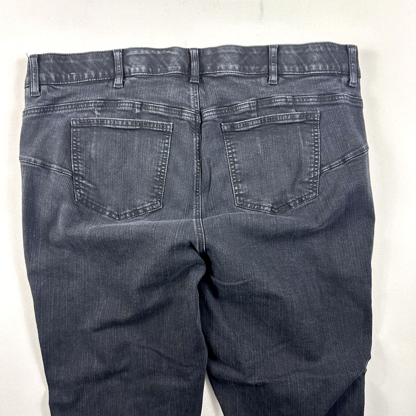 Torrid VINTAGE Torrid Jeans 24T Womens Black Bombshell Skinny Premium Stretch Distressed Size 42" / US 20 - 4 Thumbnail