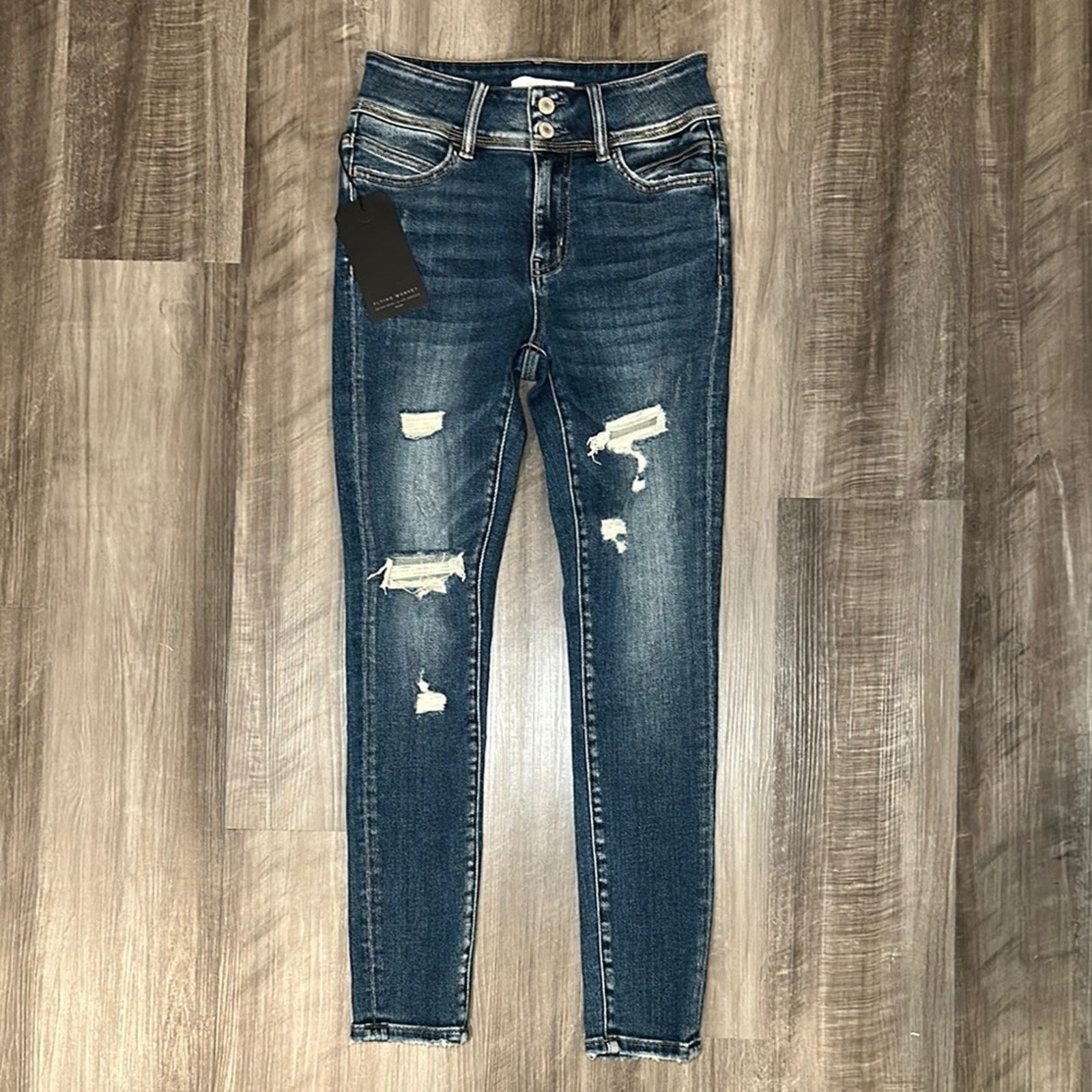Other Vervet High Rise Skinny Distressed Jeans - 26 Size 26" / US 2 / IT 38 - 1 Thumbnail