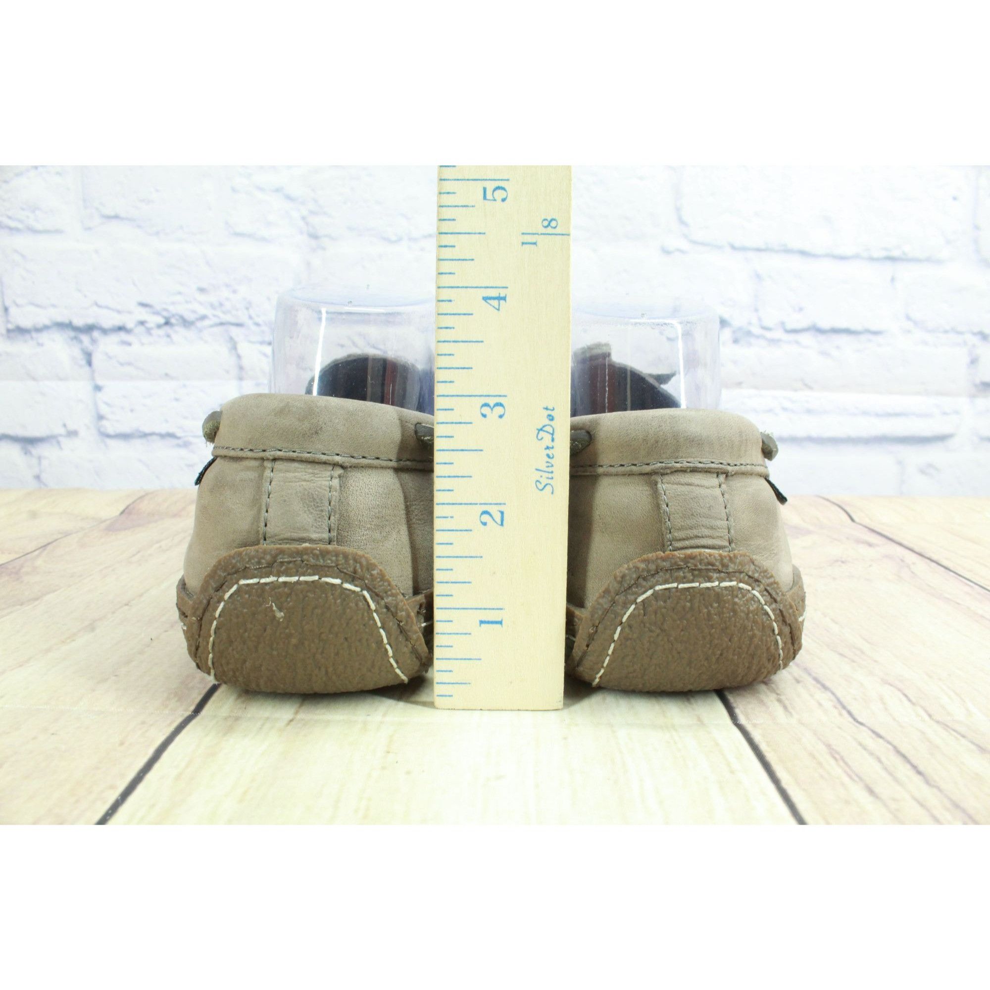 L.L. Bean × Leather LL Bean Leather Flannel-Lined Flexible Handsewn Slippers Size US 7 / EU 40 - 6 Thumbnail
