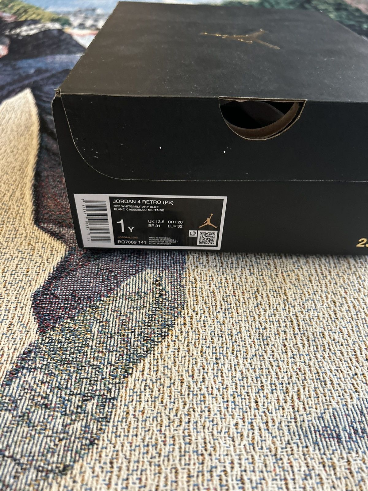 Nike Jordan 4 Military Blue SIZE 1Y Size US 5 / EU 37 - 8 Thumbnail
