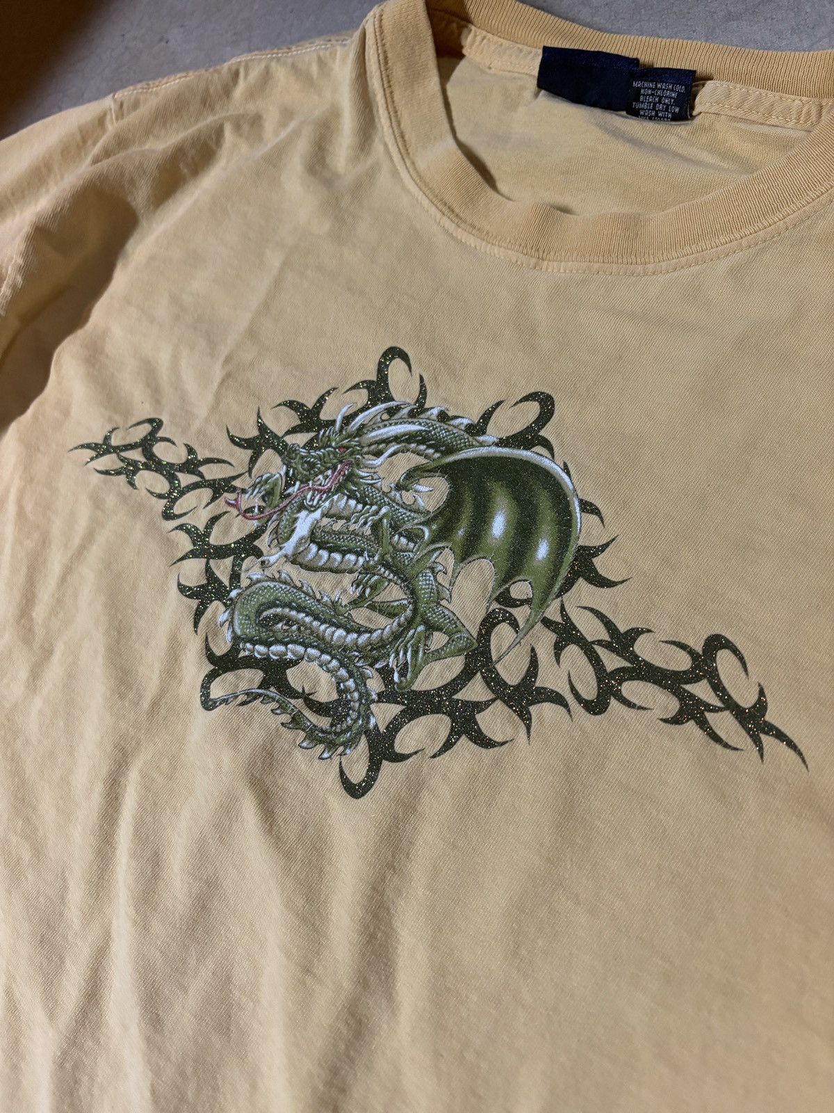 Sonoma Vintage 00’s Sonoma Jean Y2K Dragon Tee T-shirt Yellow M Size US XL / EU 56 / 4 - 2 Thumbnail