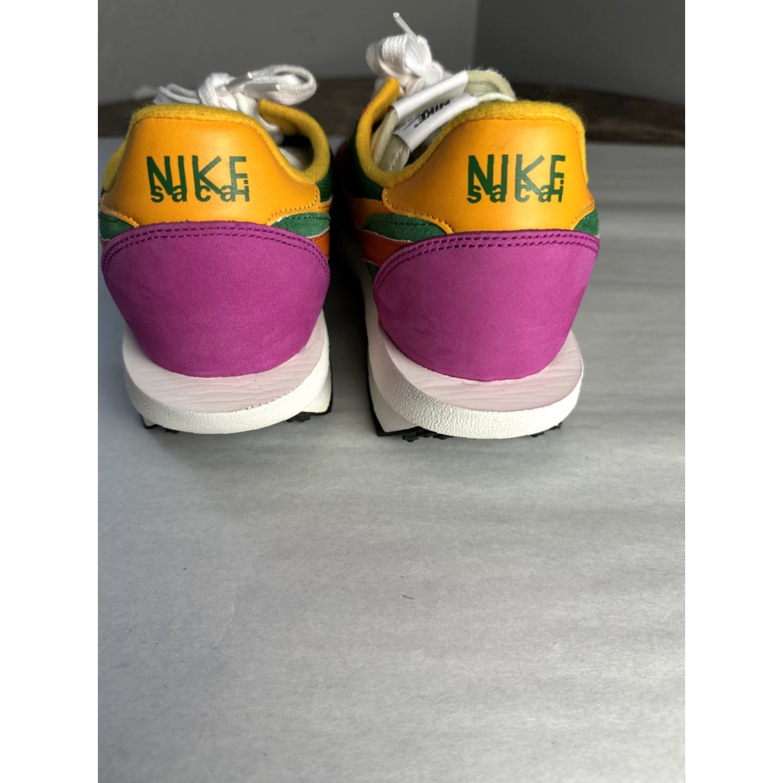 Nike Nike sacai x LDWaffle Pine Green Yellow Suede Leather BV0073-301 11.5 Mens Sneaker Size US 12 / EU 45 - 7 Thumbnail