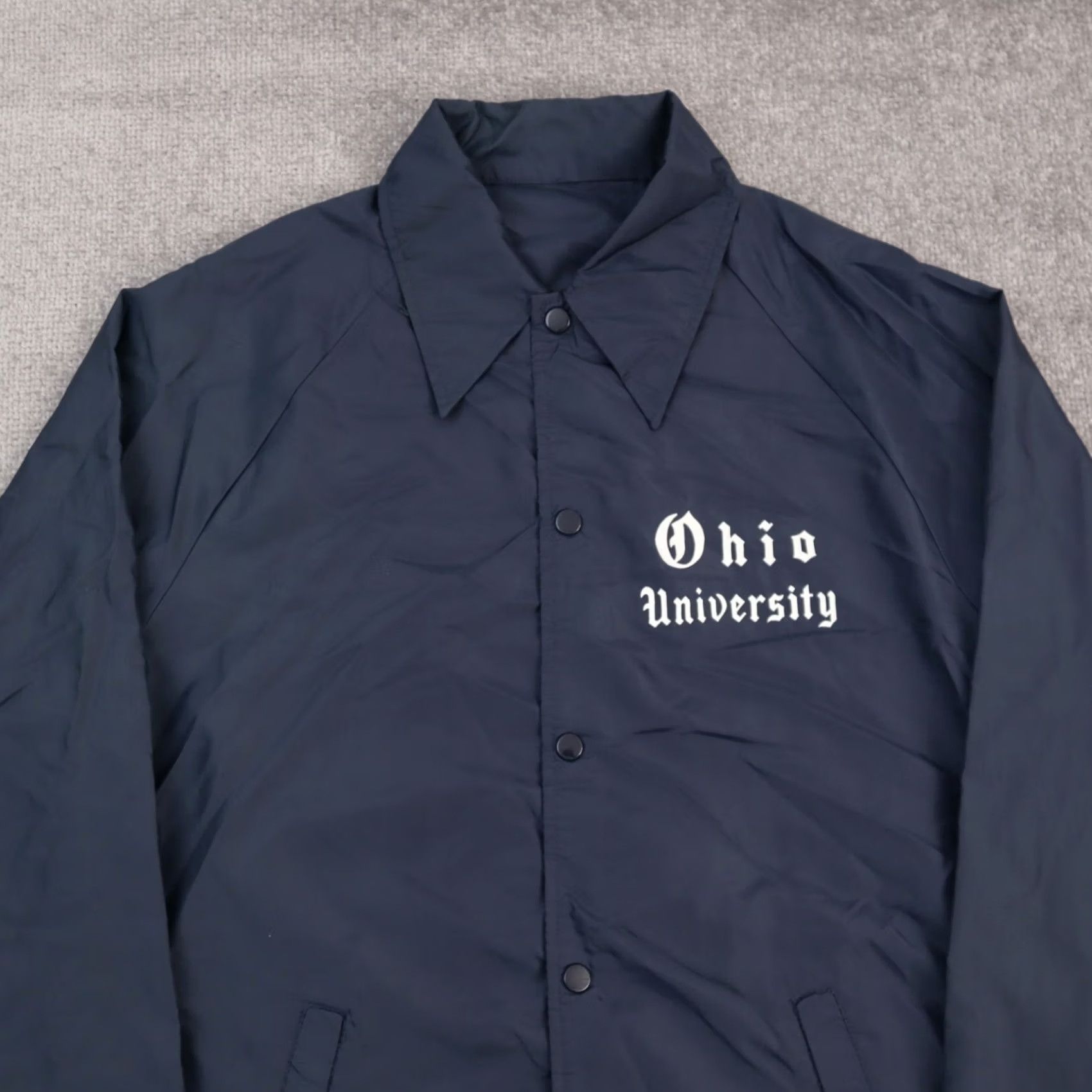 Vintage VINTAGE Ohio University XL Solid Blue 60/70s Champion Style Windbreaker Jacket Mens Size US XL / EU 56 / 4 - 6 Thumbnail