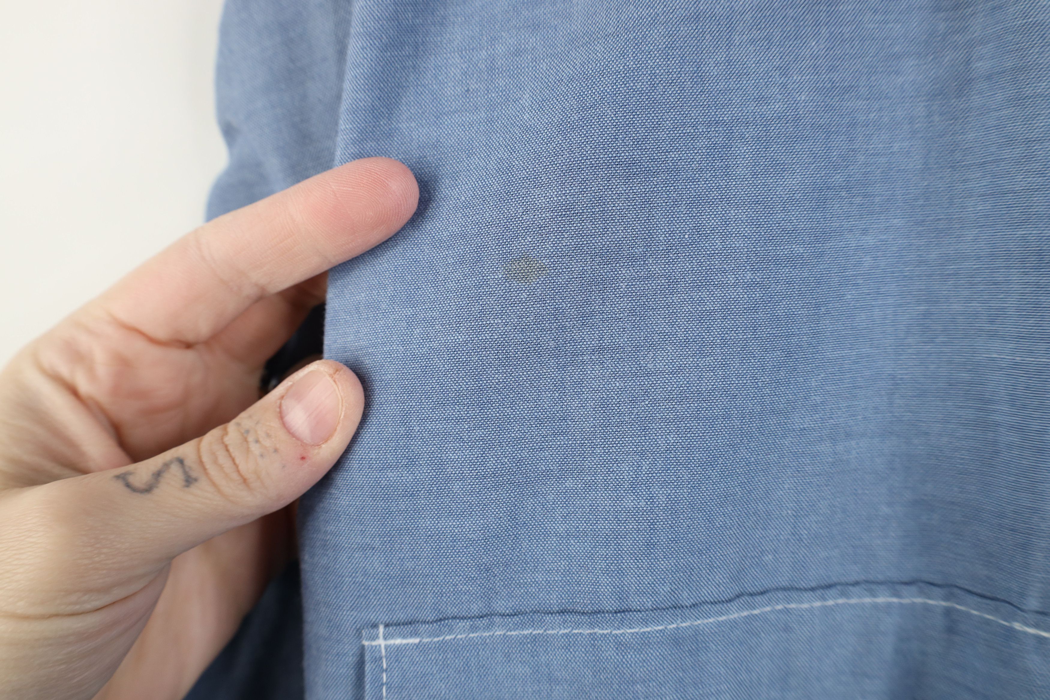 Dickies Vintage 90s Dickies Chambray Mechanic Button Shirt Workwear Size US L / EU 52-54 / 3 - 7 Thumbnail