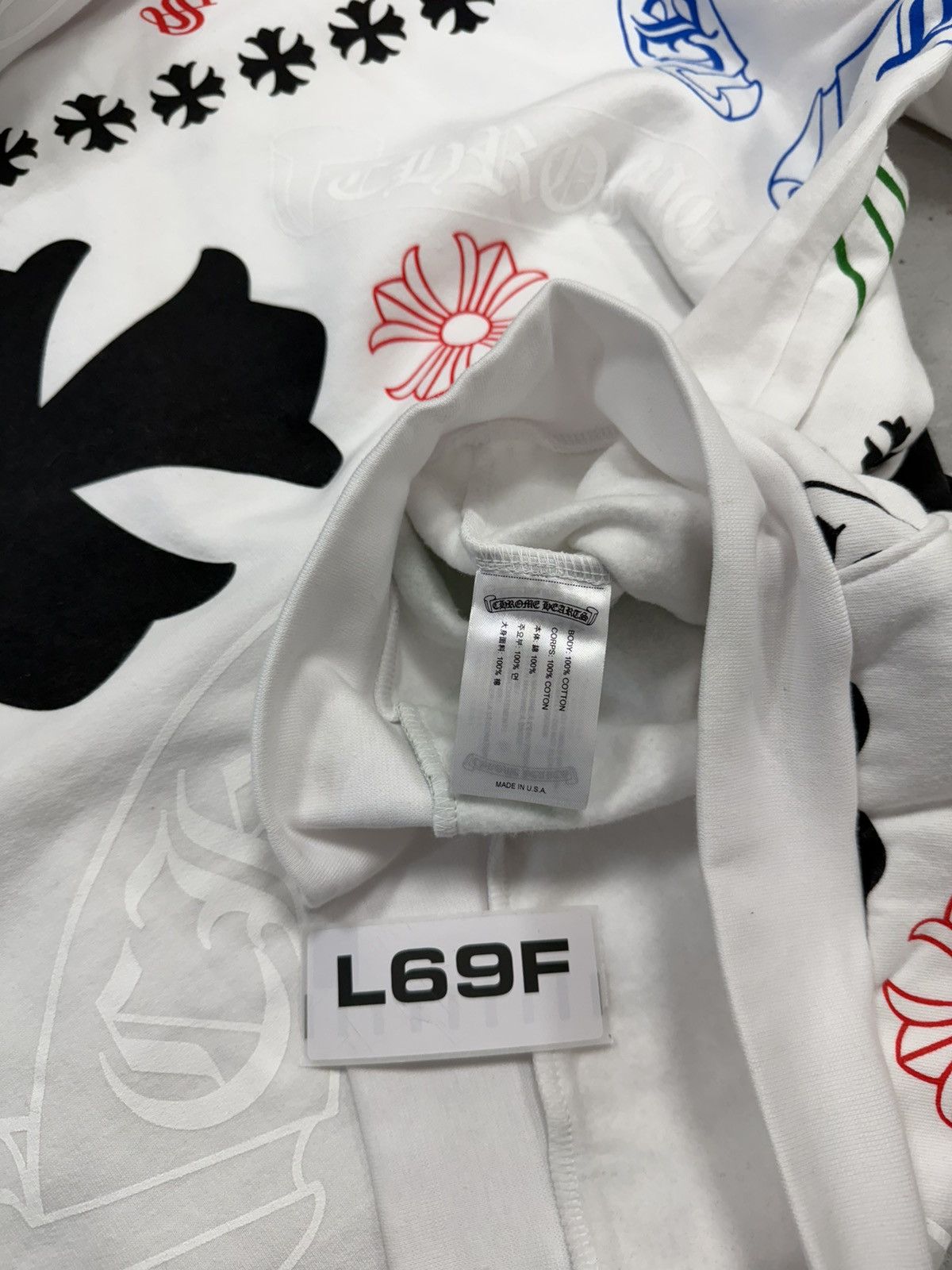Chrome Hearts Chrome Hearts Stencil Monogram Hoodie White Large Size US L / EU 52-54 / 3 - 10 Thumbnail