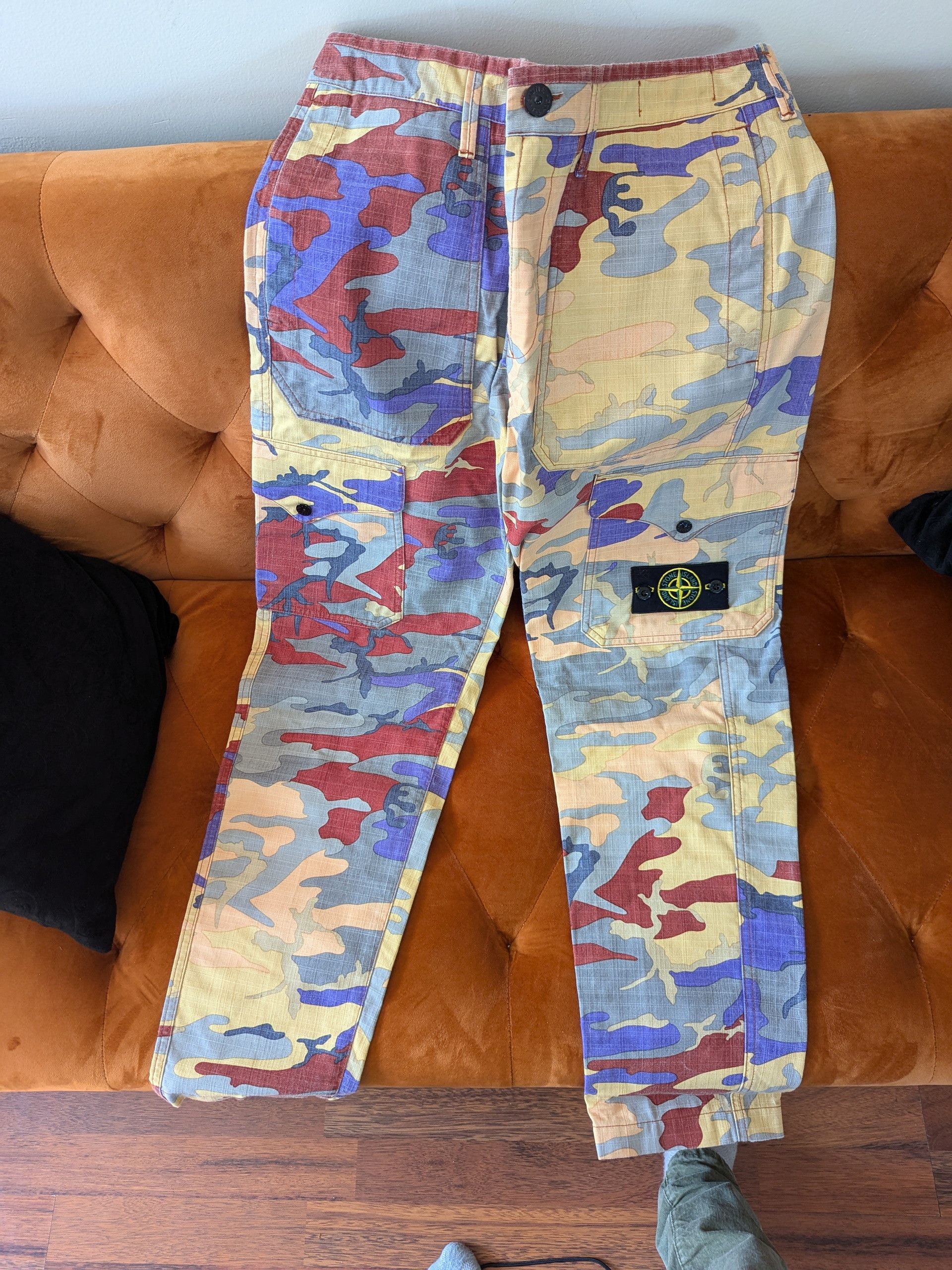 Stone Island stone island heritage camo pants Size US 28 / EU 44 - 2 Thumbnail