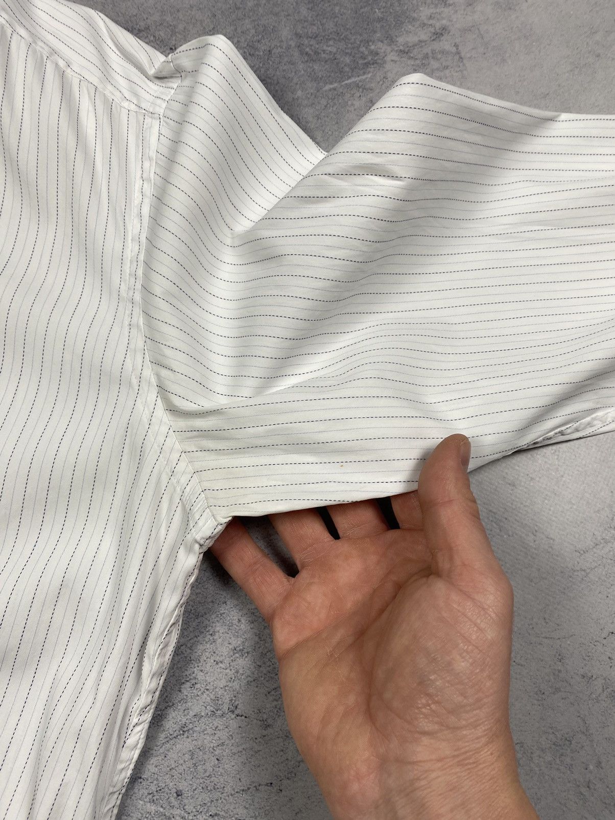 Prada Prada Stripped Luxury Long Sleeve Shirt Button Up Designer Size US L / EU 52-54 / 3 - 10 Thumbnail