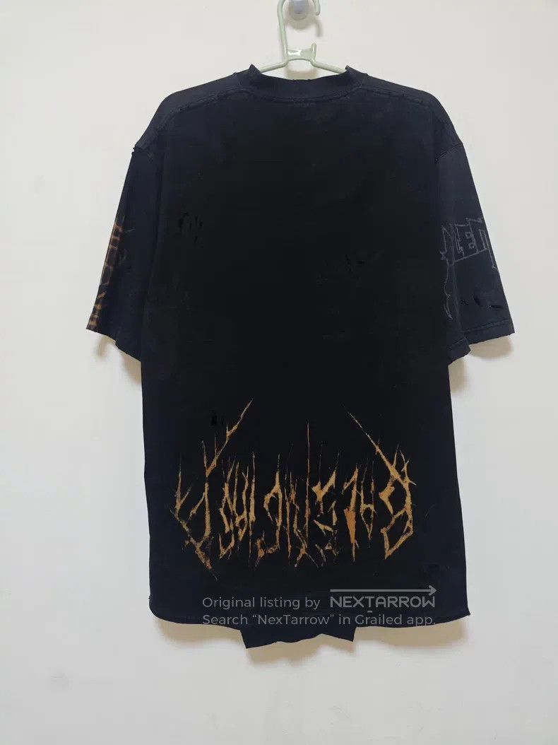 Balenciaga Balenciaga Distressed Phantom Print Short Sleeve T-Shirt Size US M / EU 48-50 / 2 - 2 Thumbnail