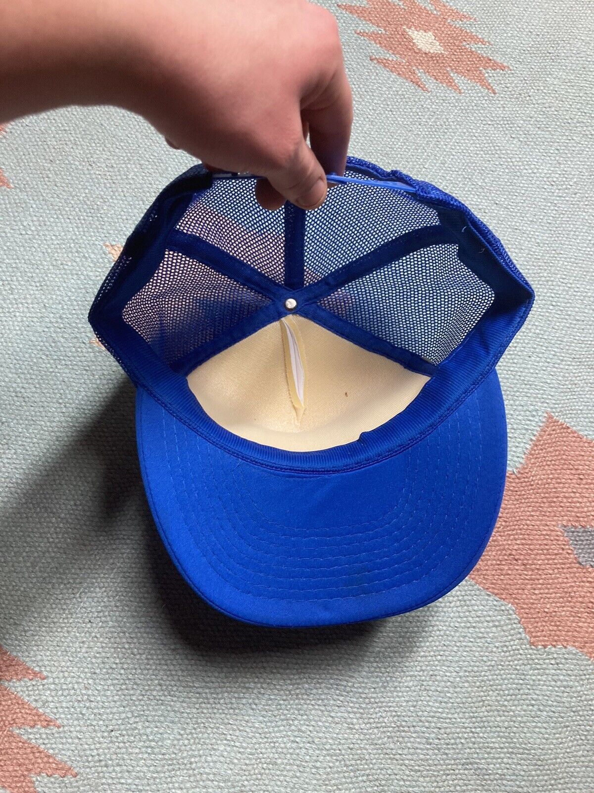 Vintage trucker hat system 32 Hettich Germany builders construction Size ONE SIZE - 5 Thumbnail