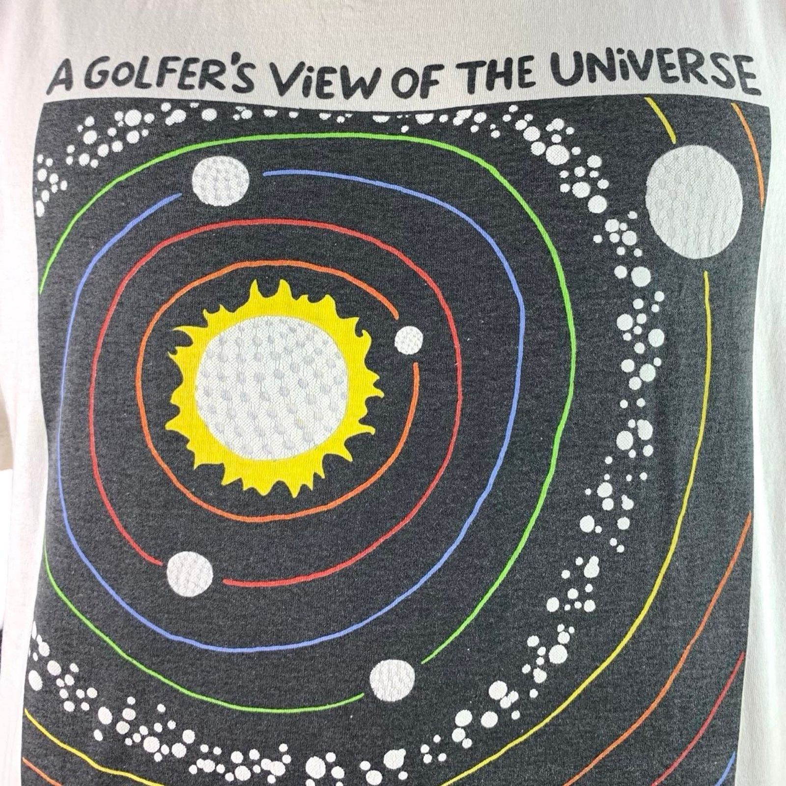 Jerzees × Vintage Vintage 90s Funny Golfing T-shirt Size US L / EU 52-54 / 3 - 3 Thumbnail