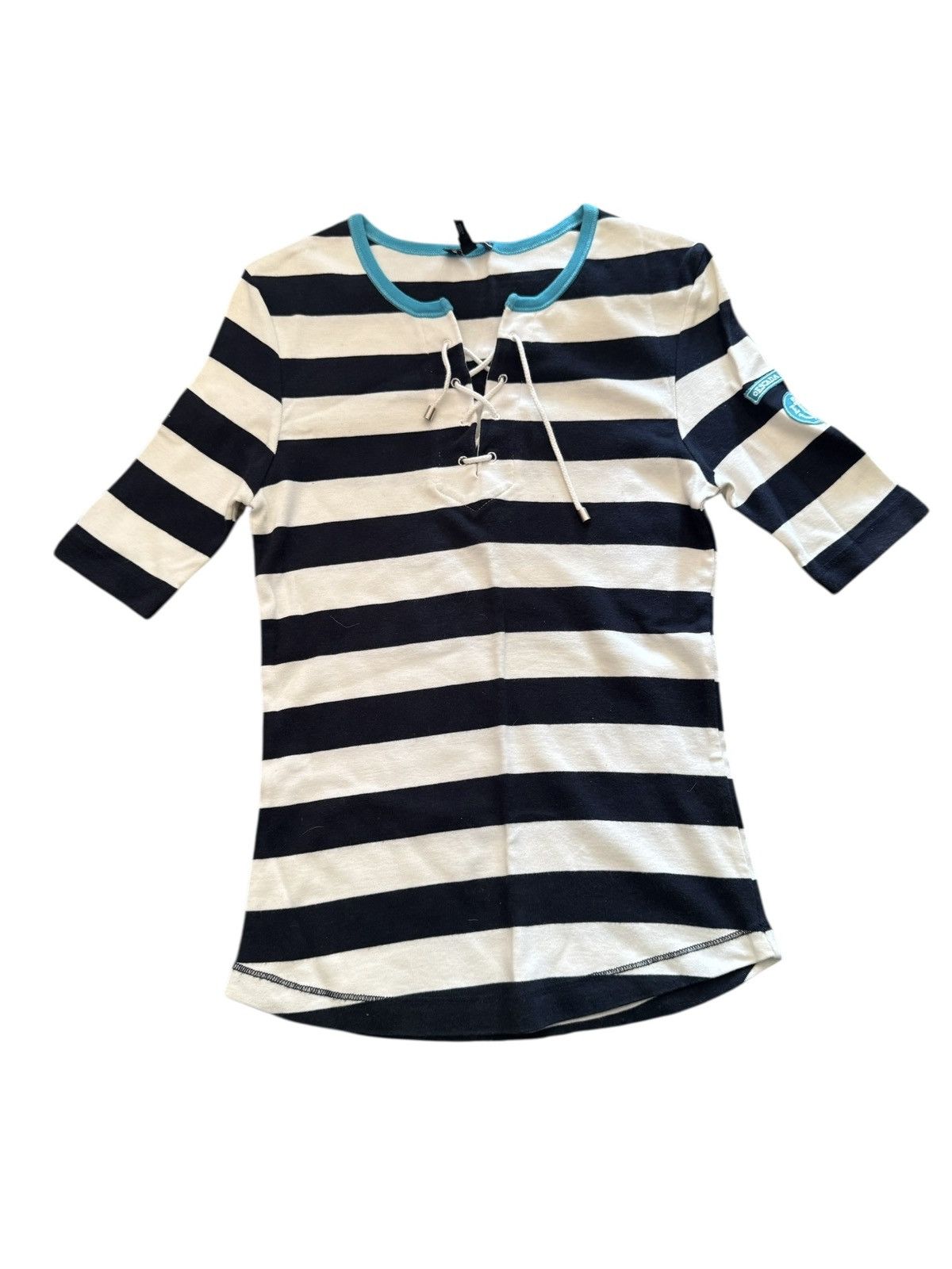 Escada Escada cotton blouse size S Blue and white stripped top Size S / US 4 / IT 40 - 8 Thumbnail