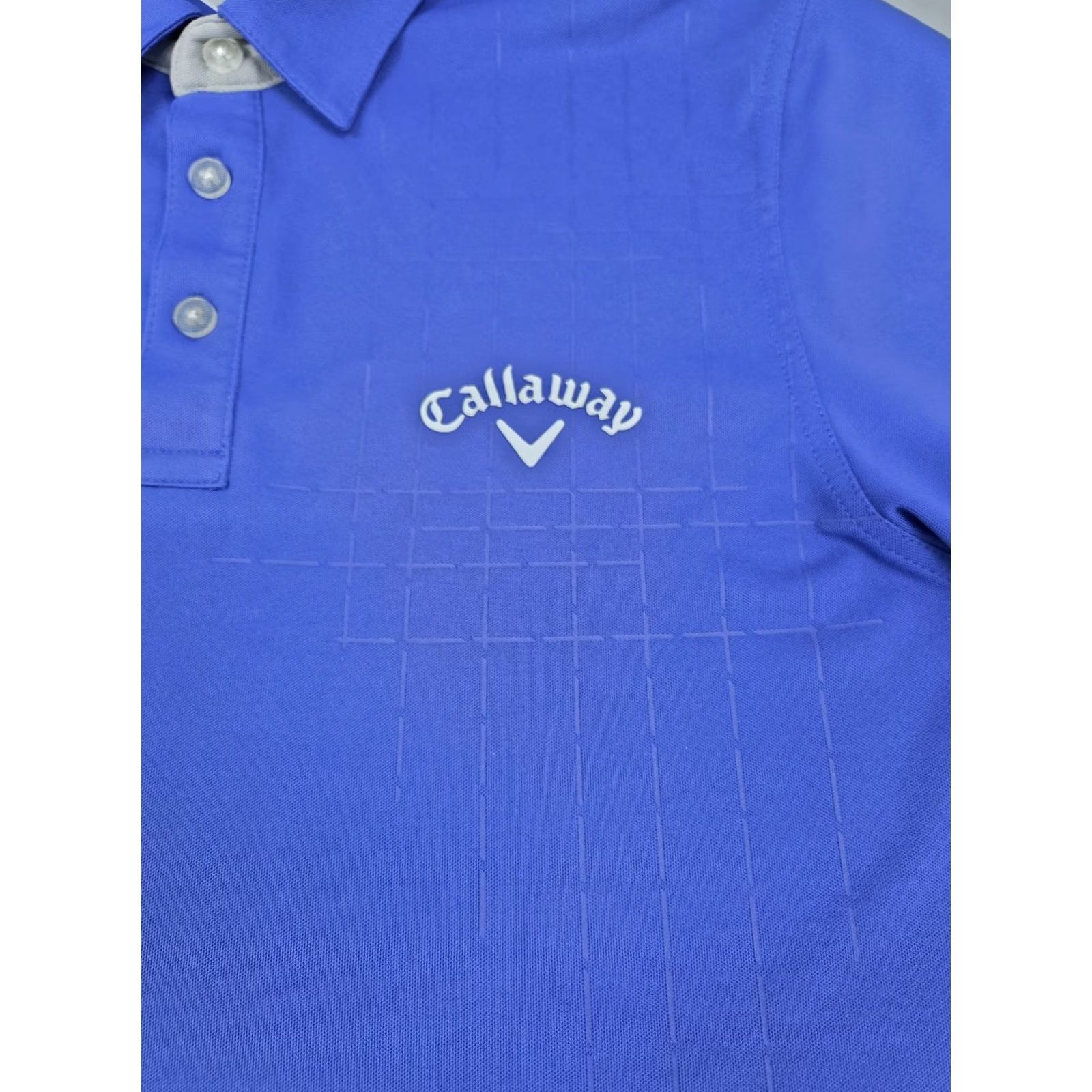 Callaway Callaway Men's Polo Blue Short Sleeve Knit Moisture Wicking Regular 42in Chest Size M Logo Golf Polo Size US M / EU 48-50 / 2 - 5 Thumbnail