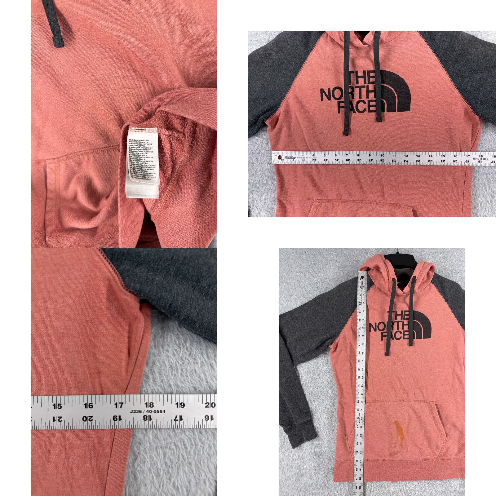 The North Face VINTAGE The North Face Pullover Hoodie Womens Medium Pink Activewear Cotton Blend Logo 90s Ladies Size M / US 6-8 / IT 42-44 - 8 Thumbnail