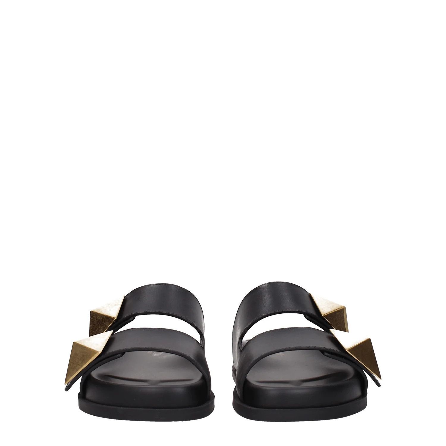 Valentino ob1o1e1224 Leather Slippers in Black Size US 7 / IT 37 - 3 Thumbnail