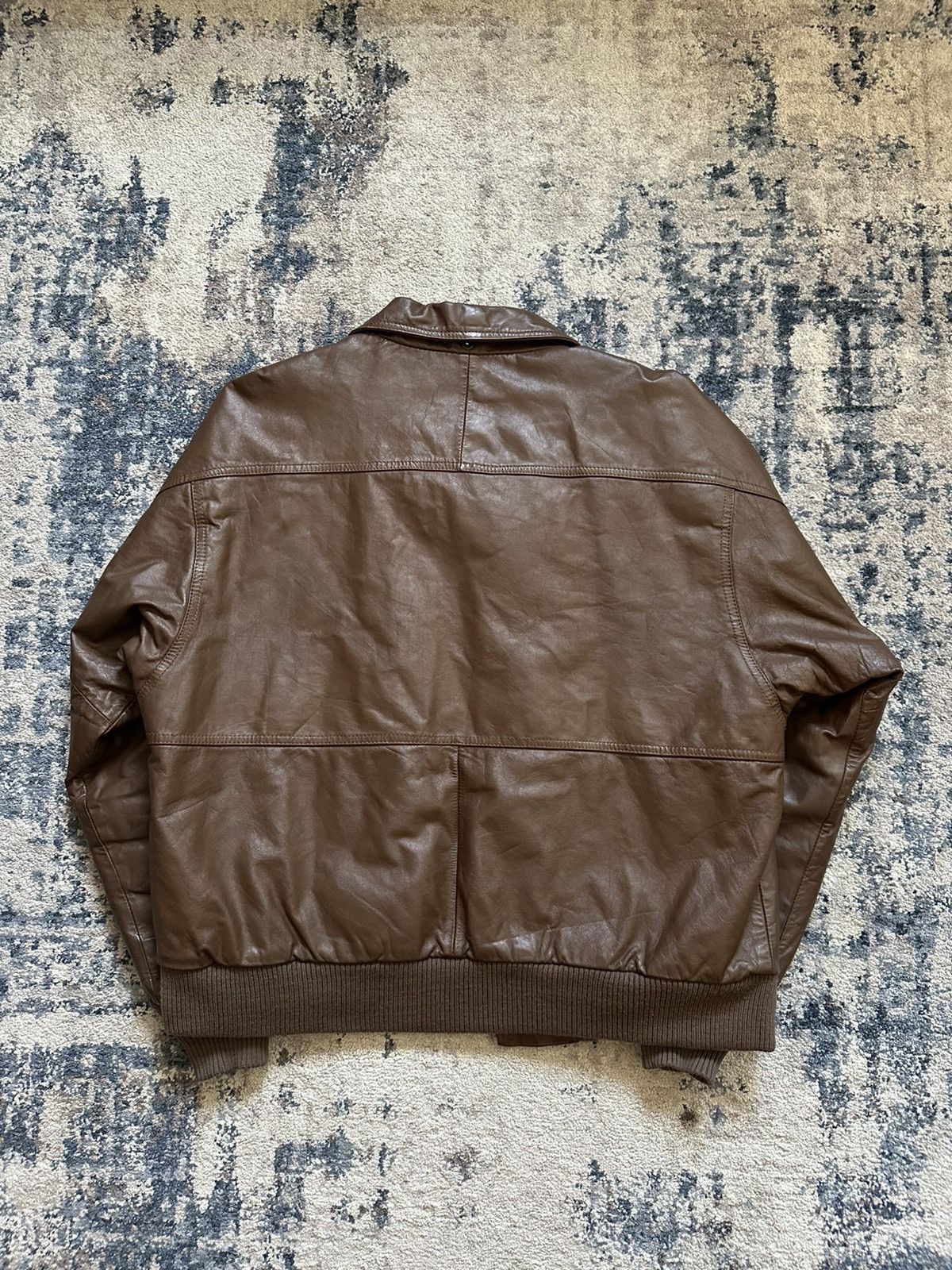 Vintage Aviator Leather Jacket