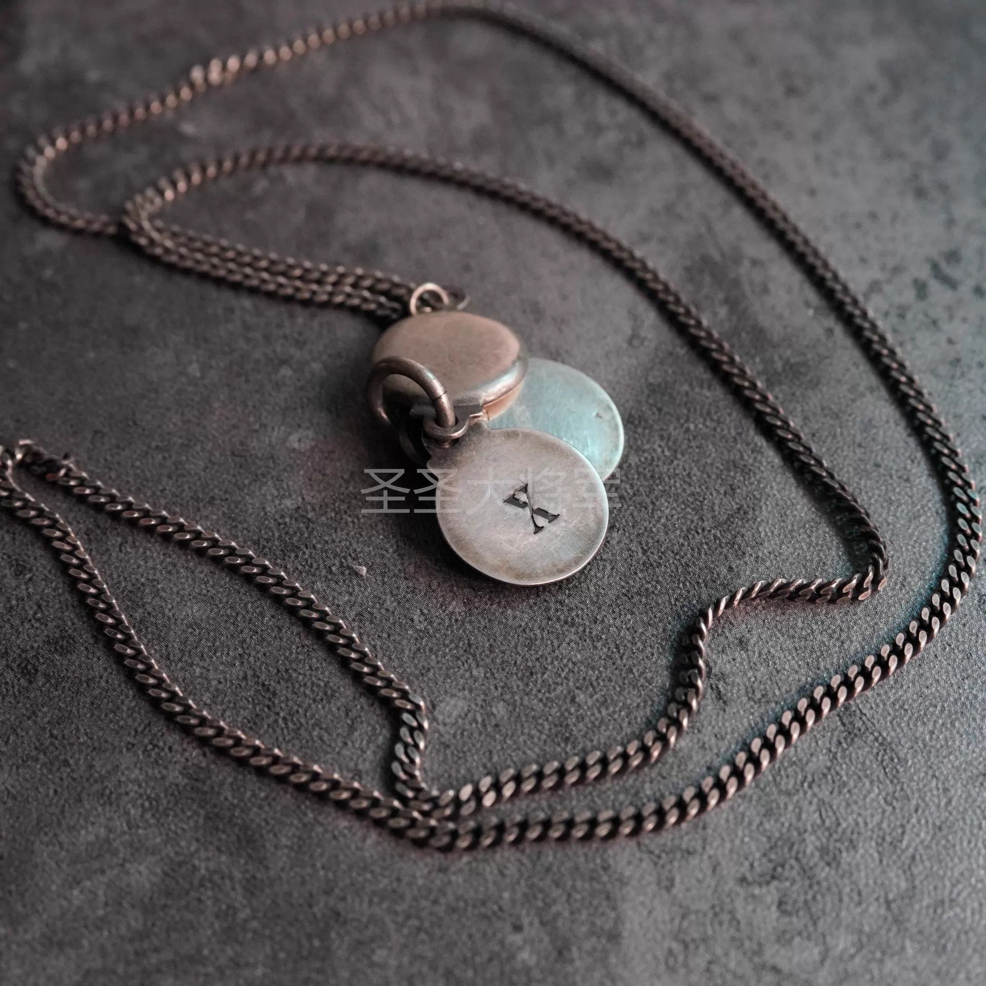 Werkstatt Munchen WM M3005 X-Engraved Medal Necklace (Limited, Rare) 68 Size ONE SIZE - 5 Thumbnail