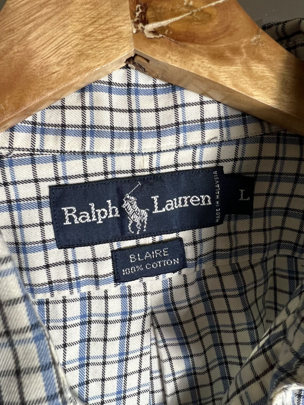 Polo Ralph Lauren Polo Ralph Lauren Blaire Shirt Men’s L Plaid Cotton Textured Size US L / EU 52-54 / 3 - 6 Thumbnail