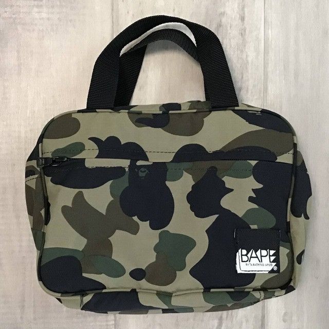 BAPE Hand bag pouch 1st camo green a bathing ape NIGO