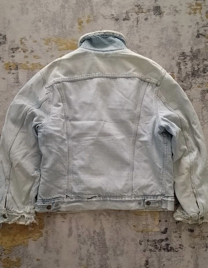 Levi's Vintage Clothing Vintage Distress 70s Levis Sherpa Denim jacket Size US M / EU 48-50 / 2 - 2 Thumbnail